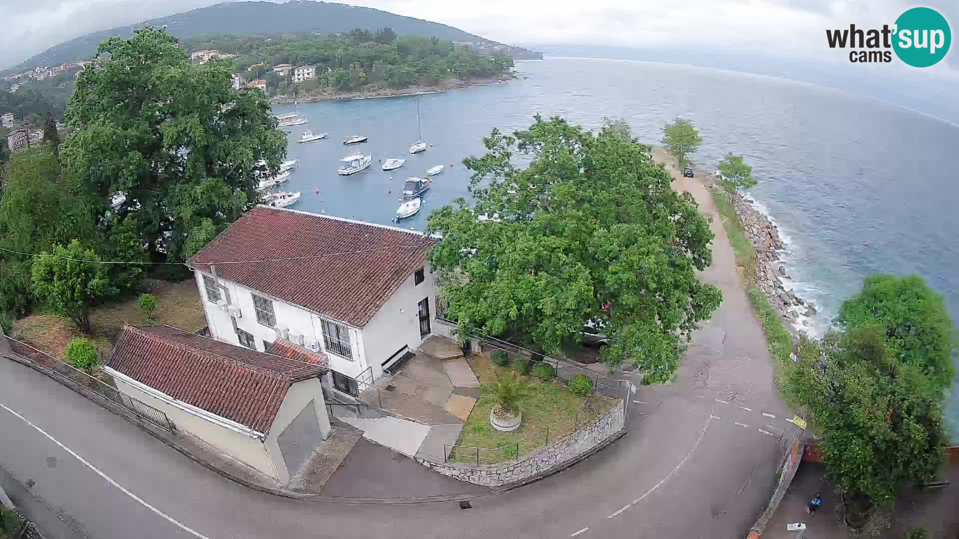 Webcam porto Ika – Vista LIVE sul porto e le luci di Opatija