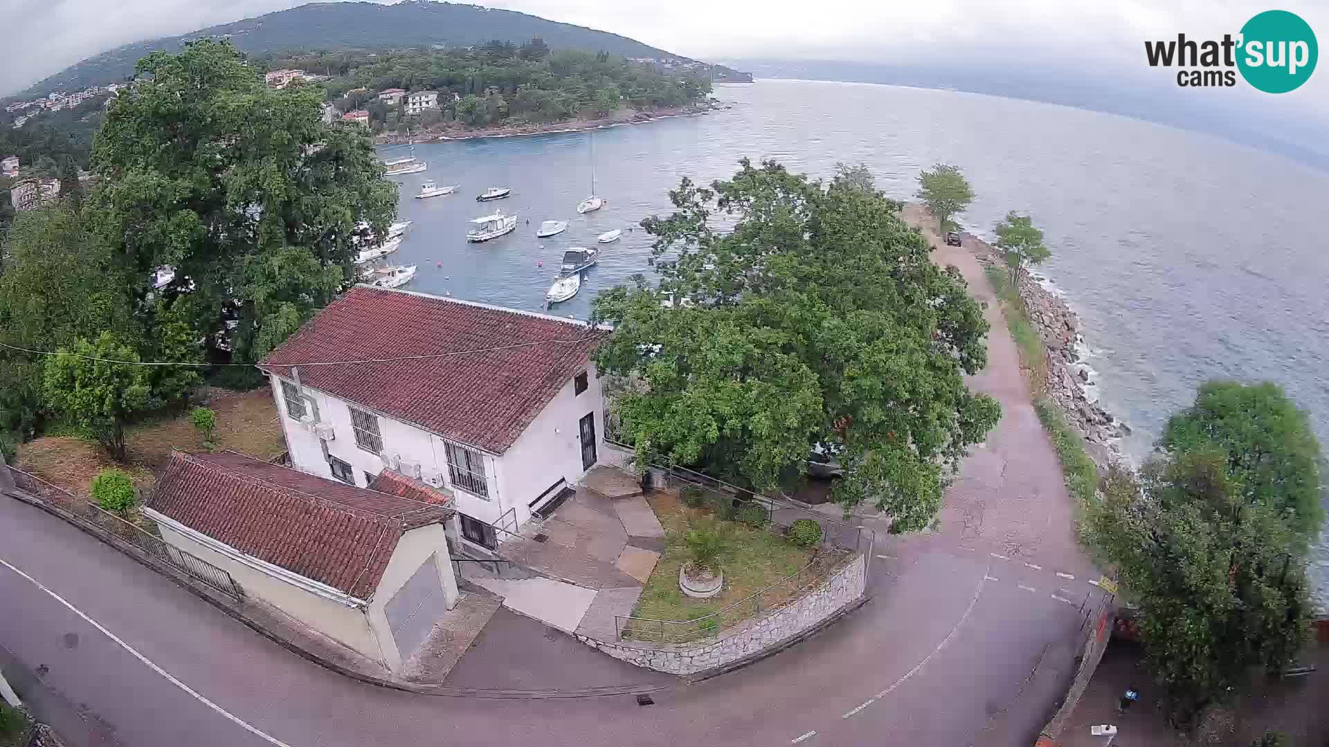 Ika Harbor Webcam – LIVE View of the Harbor and Opatija Lights