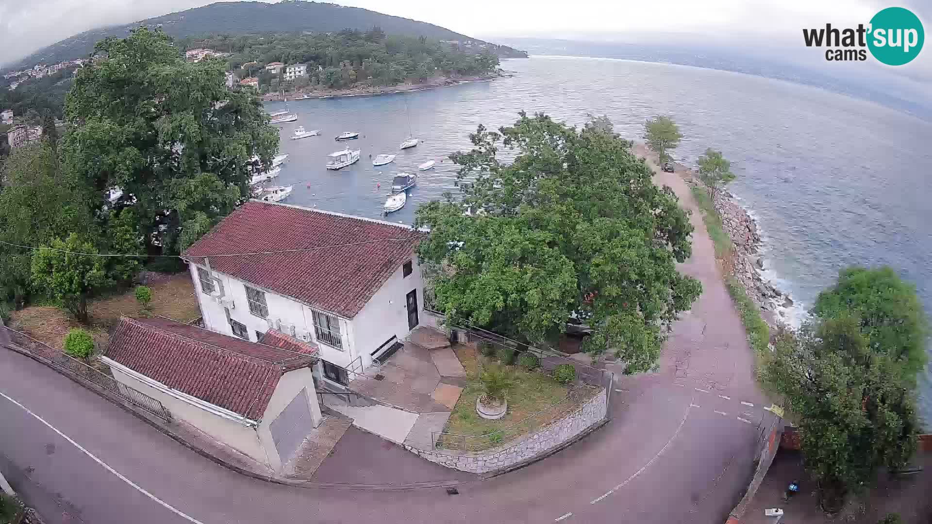 Webcam porto Ika – Vista LIVE sul porto e le luci di Opatija