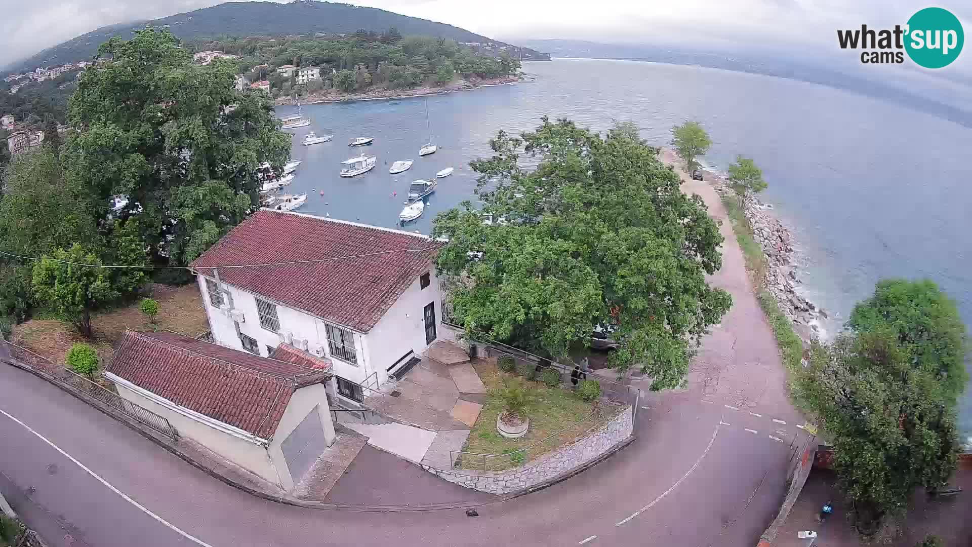 Ika Harbor Webcam – LIVE View of the Harbor and Opatija Lights