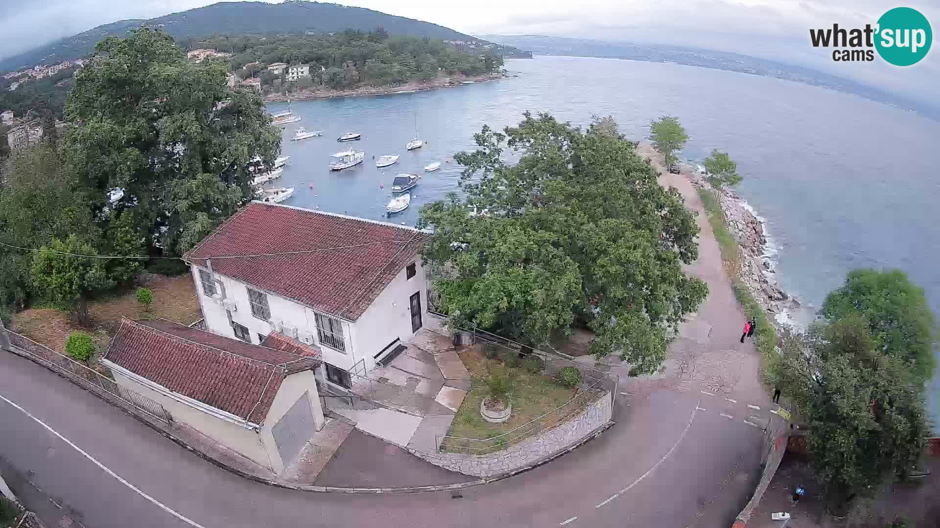 Web kamera luka Ika – Pogled uživo na luku i svjetla Opatije