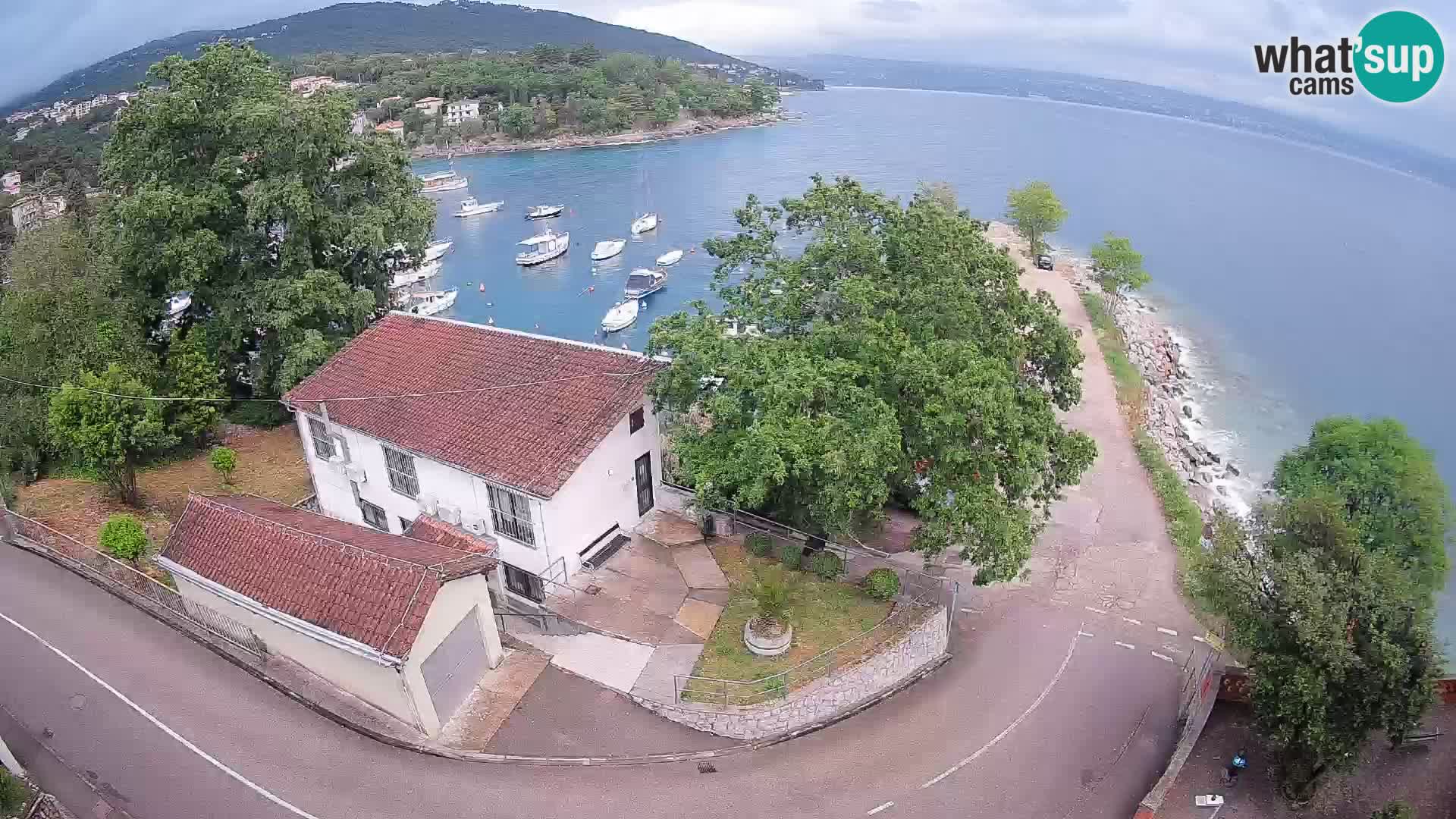 Ika Harbor Webcam – LIVE View of the Harbor and Opatija Lights
