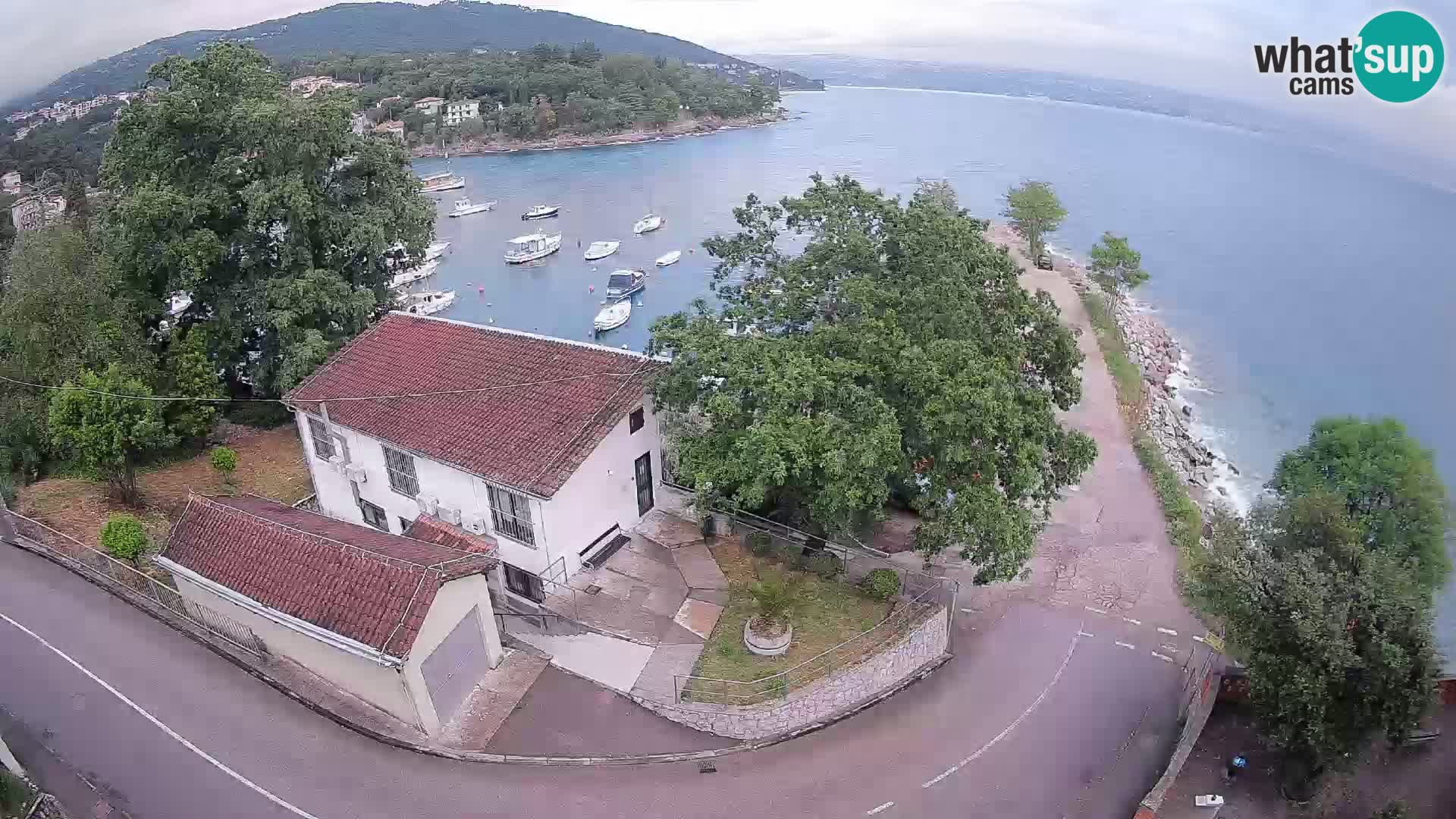 Ika Harbor Webcam – LIVE View of the Harbor and Opatija Lights