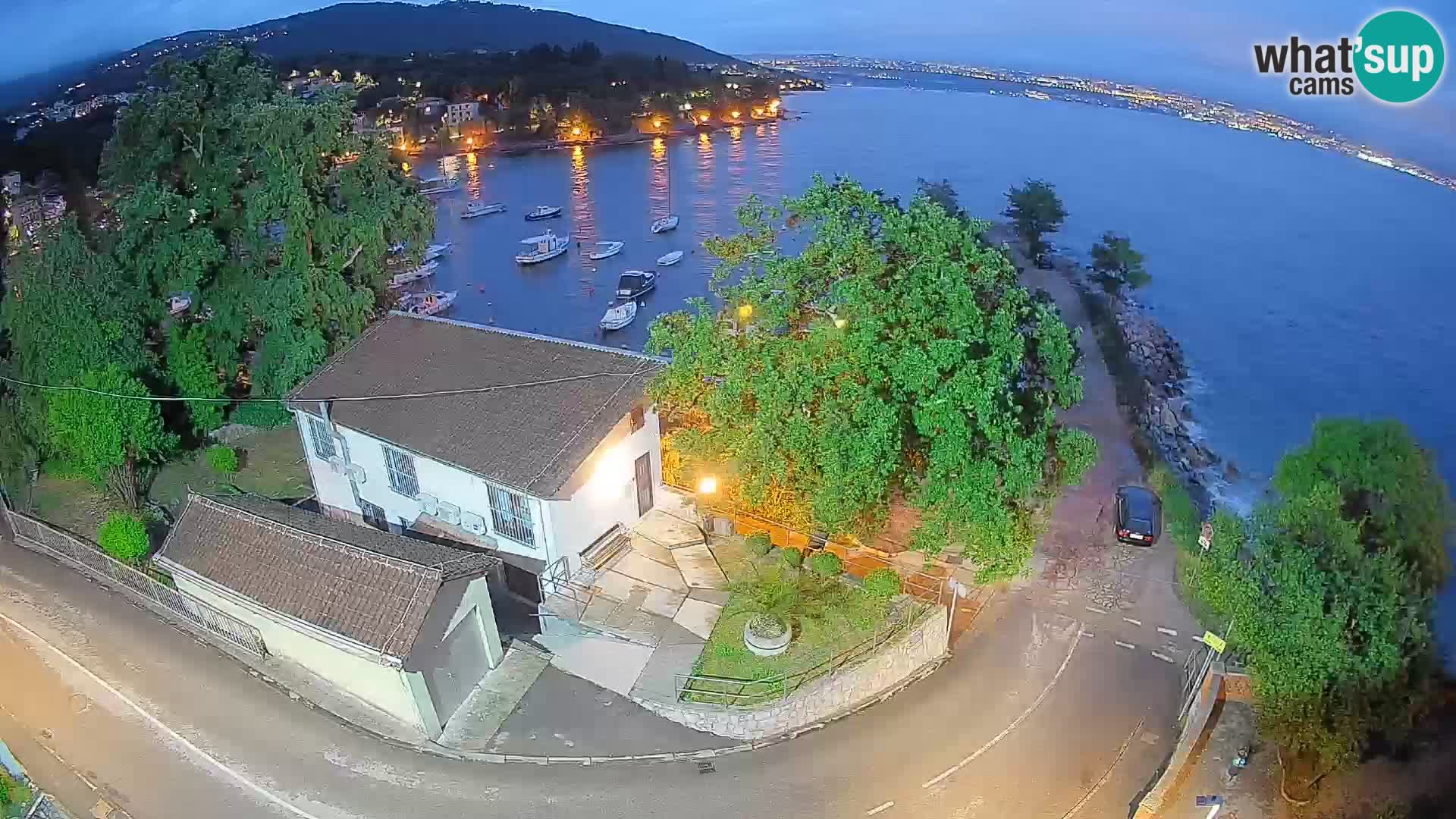 Webcam Ika Hafen – LIVE Blick auf den Hafen und die Lichter von Opatija