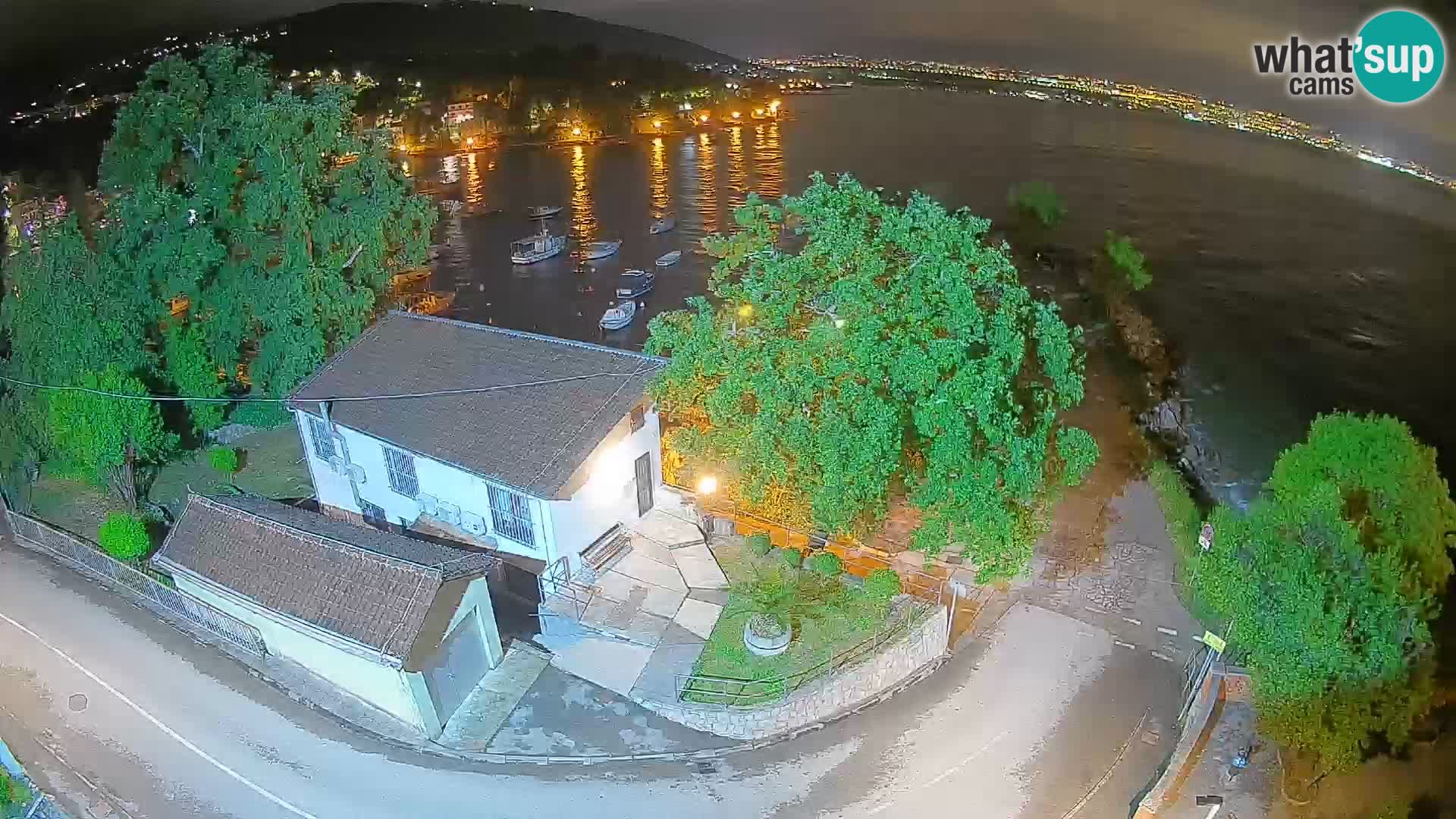 Webcam port d’Ika – Vue en direct et lumières d’Opatija