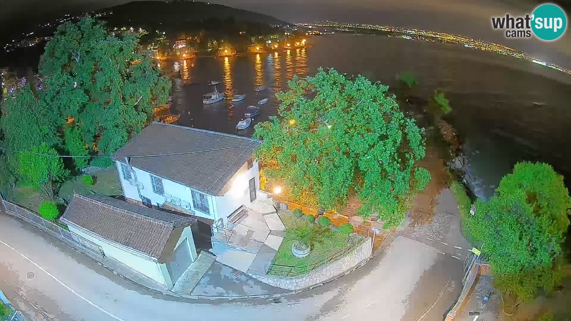 Webcam porto Ika – Vista LIVE sul porto e le luci di Opatija