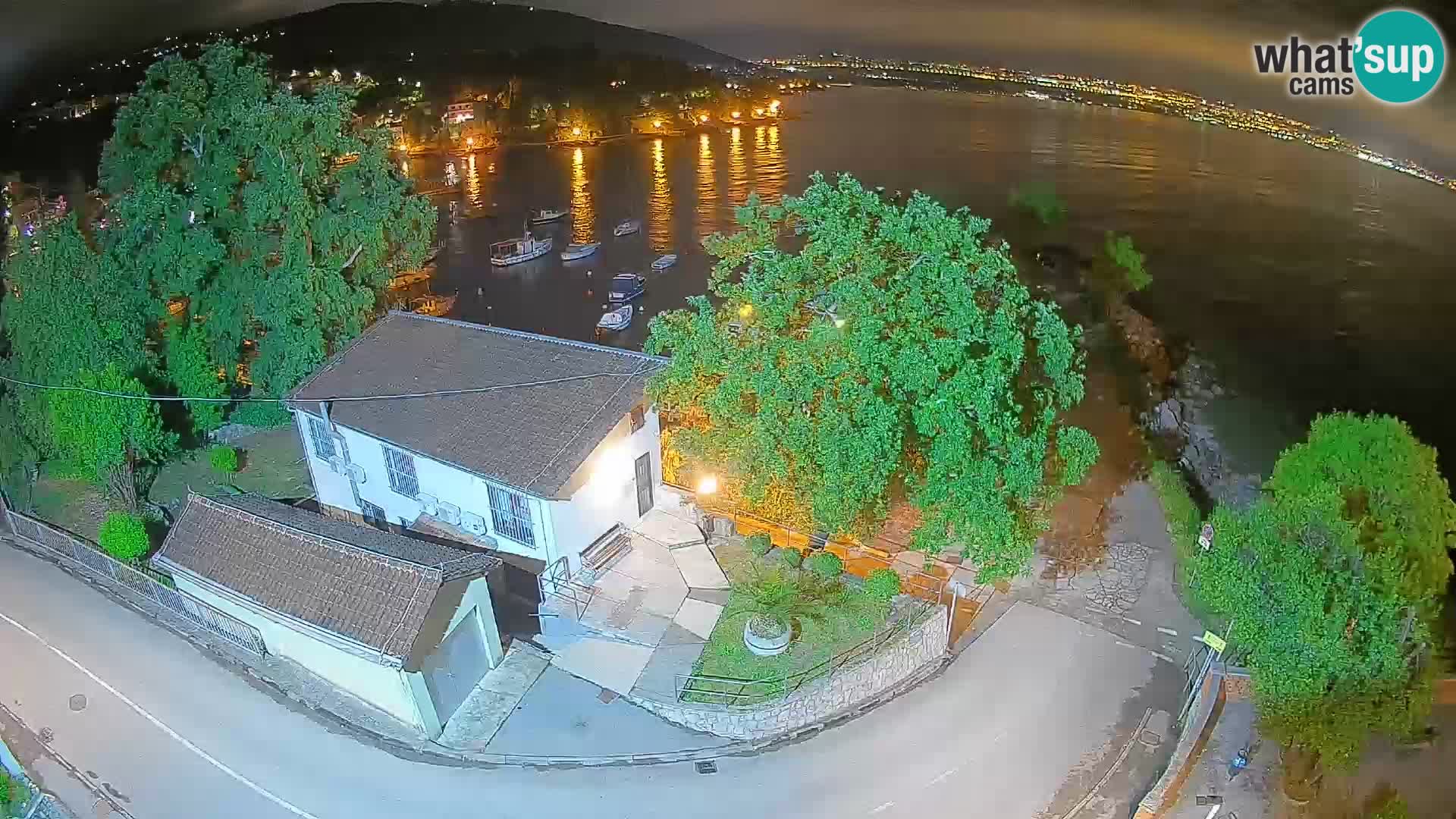 Webcam port d’Ika – Vue en direct et lumières d’Opatija