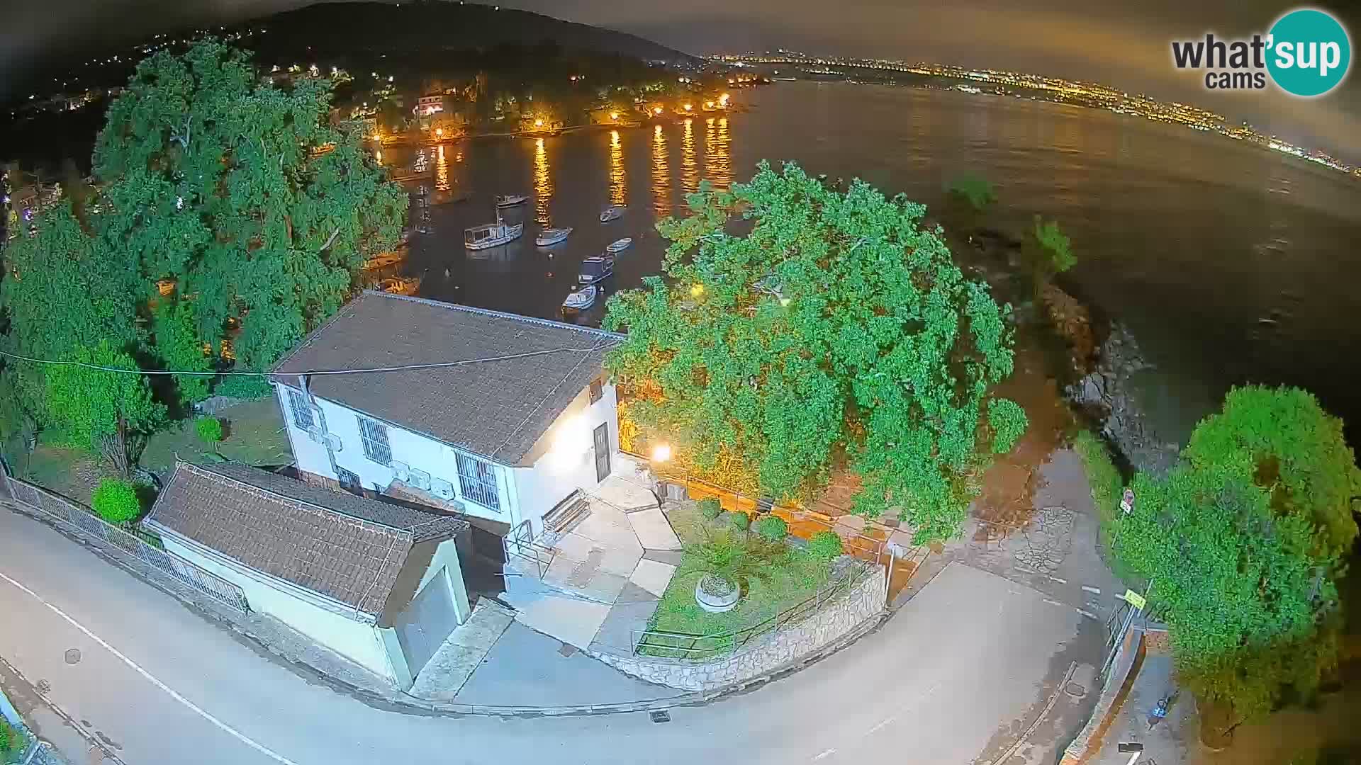 Webcam port d’Ika – Vue en direct et lumières d’Opatija