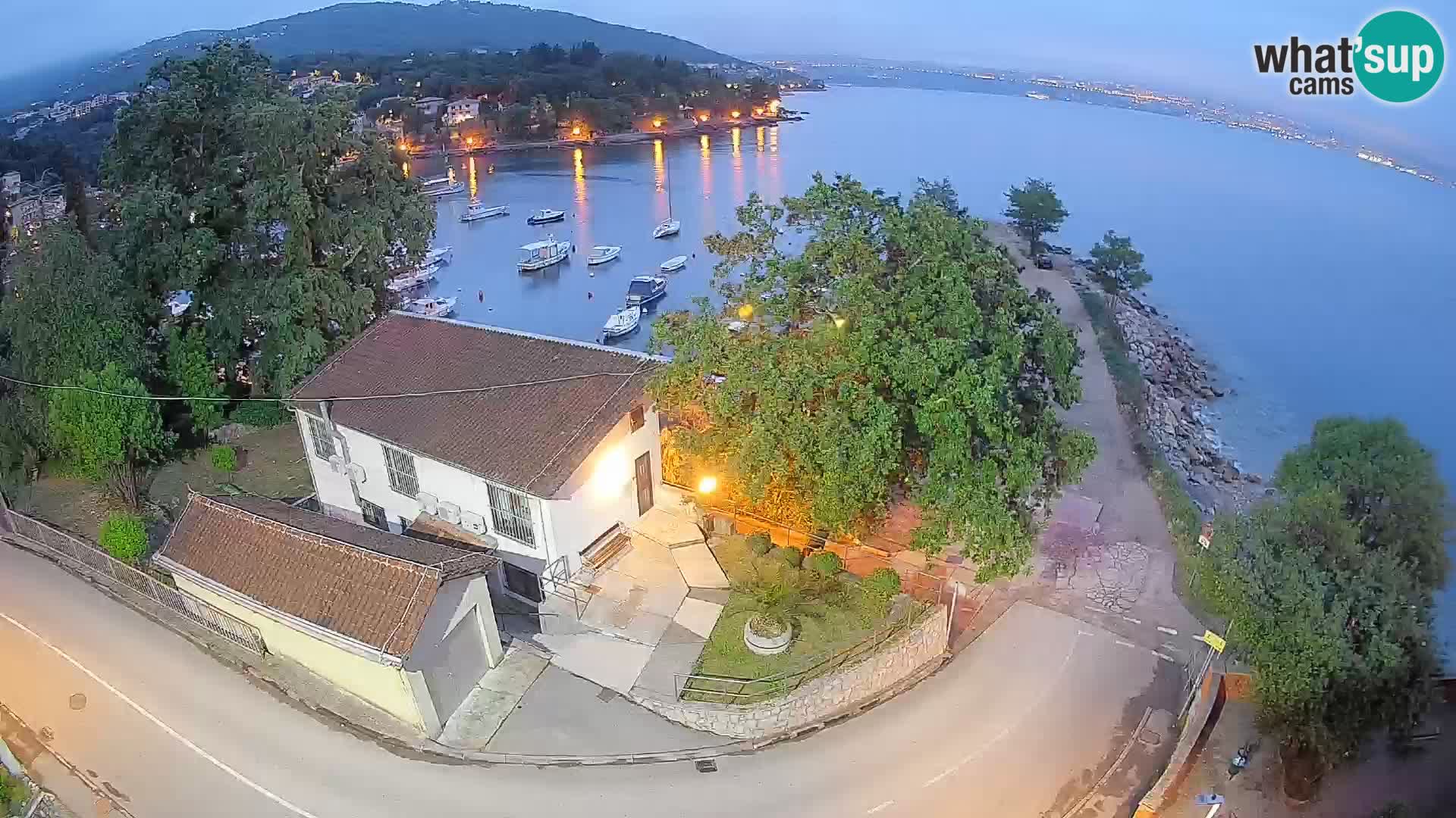 Webcam port d’Ika – Vue en direct et lumières d’Opatija