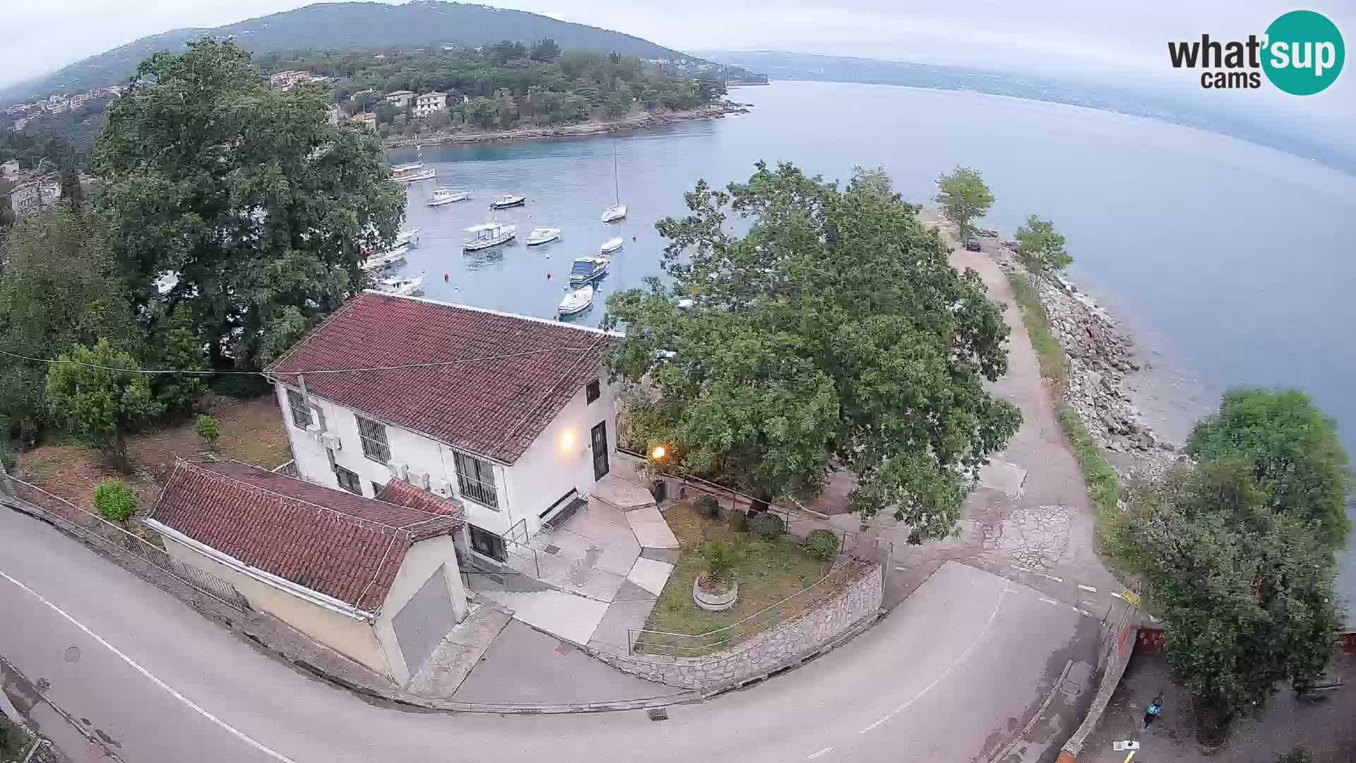 Webcam porto Ika – Vista LIVE sul porto e le luci di Opatija