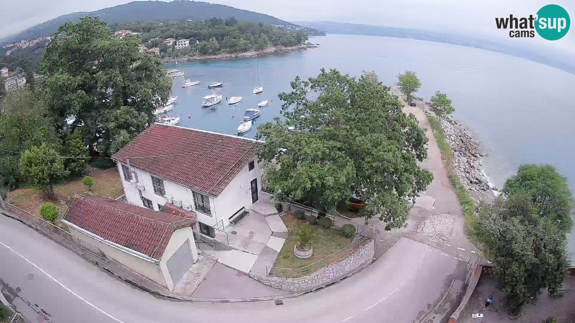 Webcam port d’Ika – Vue en direct et lumières d’Opatija