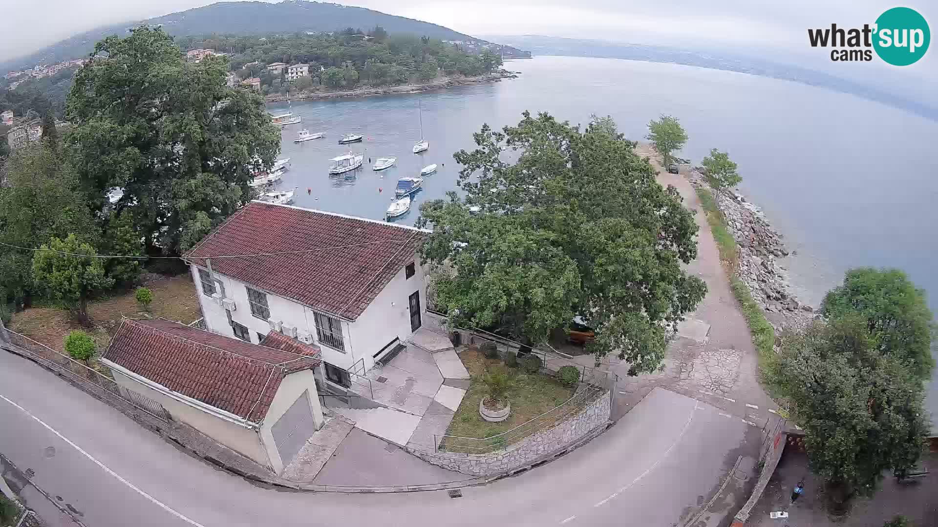 Ika Harbor Webcam – LIVE View of the Harbor and Opatija Lights