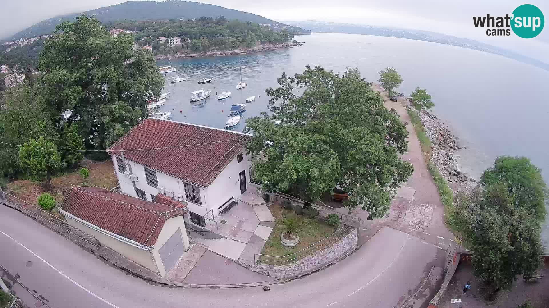 Webcam port d’Ika – Vue en direct et lumières d’Opatija