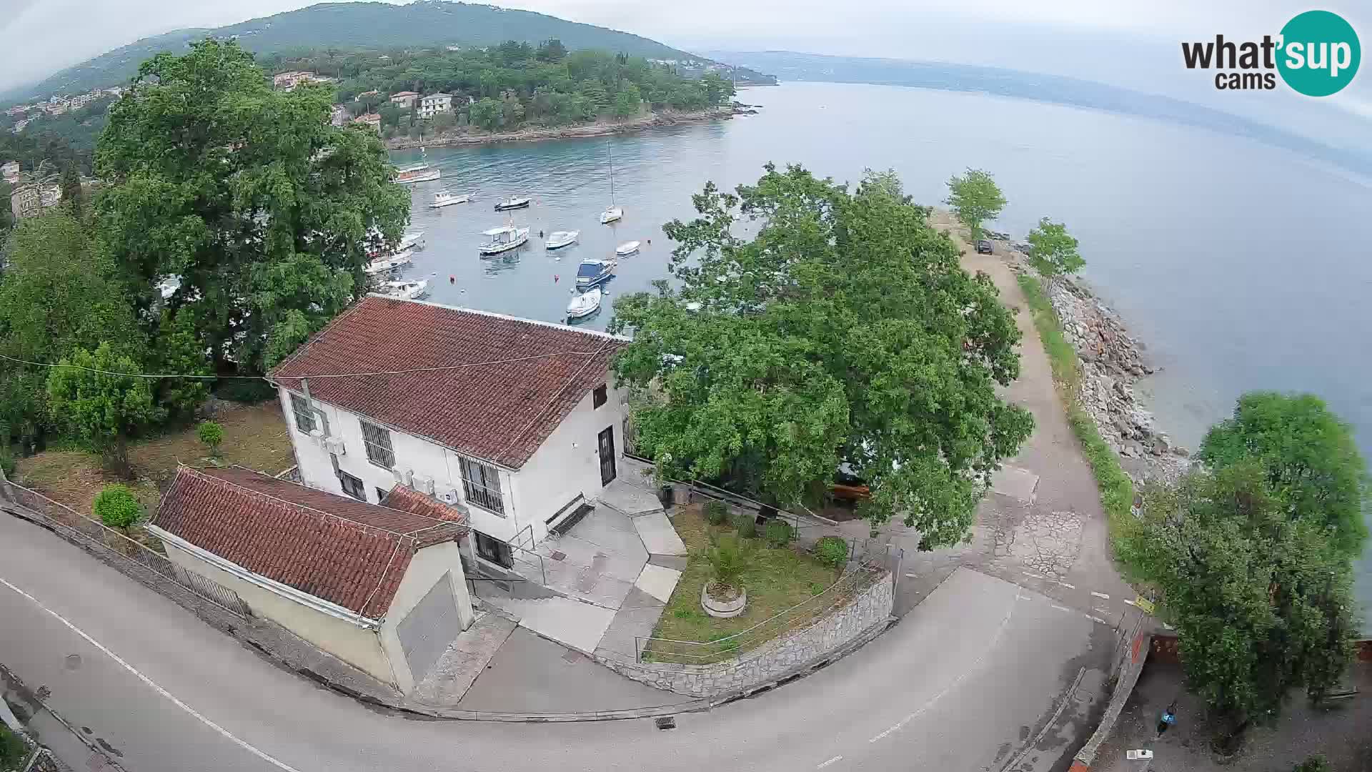Webcam porto Ika – Vista LIVE sul porto e le luci di Opatija