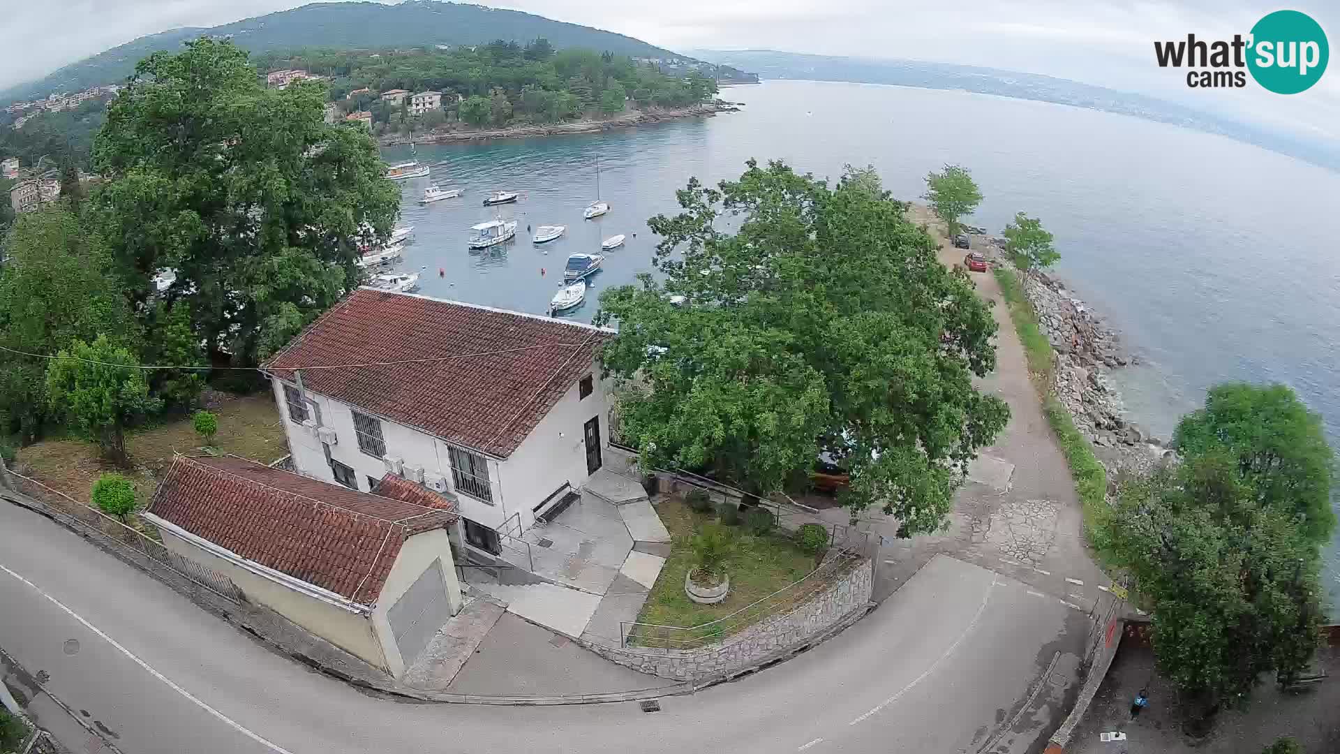 Ika Harbor Webcam – LIVE View of the Harbor and Opatija Lights