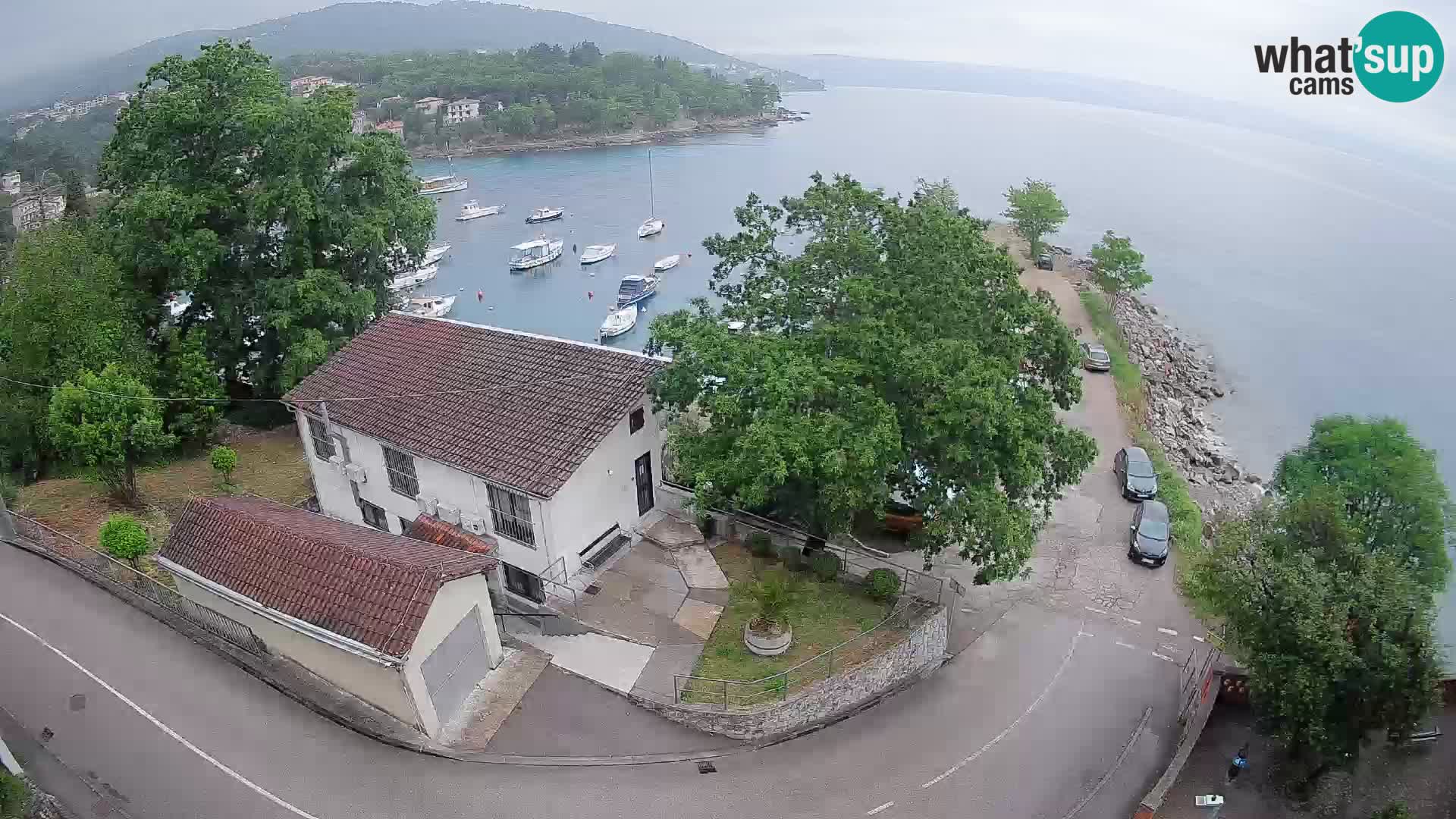 Webcam port d’Ika – Vue en direct et lumières d’Opatija