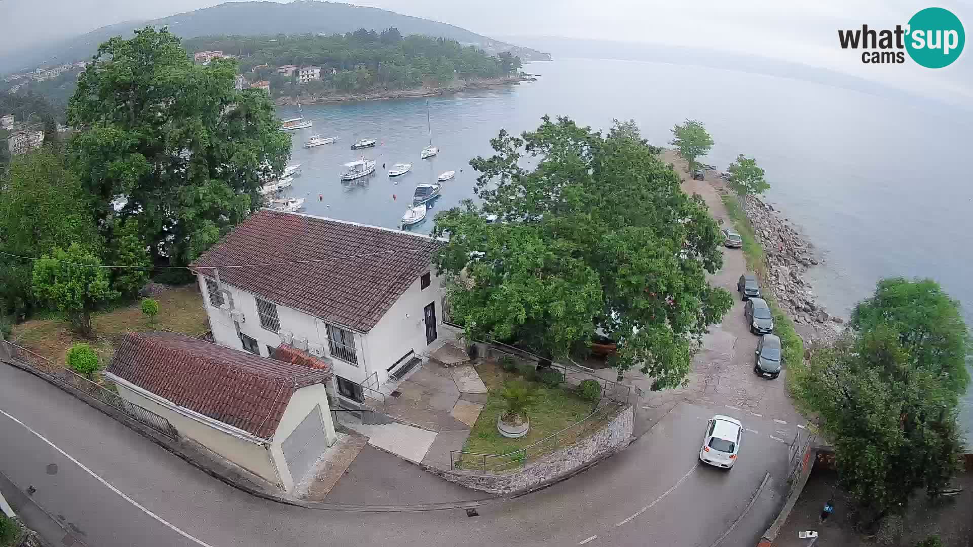 Webcam puerto de Ika – Vista en directo y luces de Opatija
