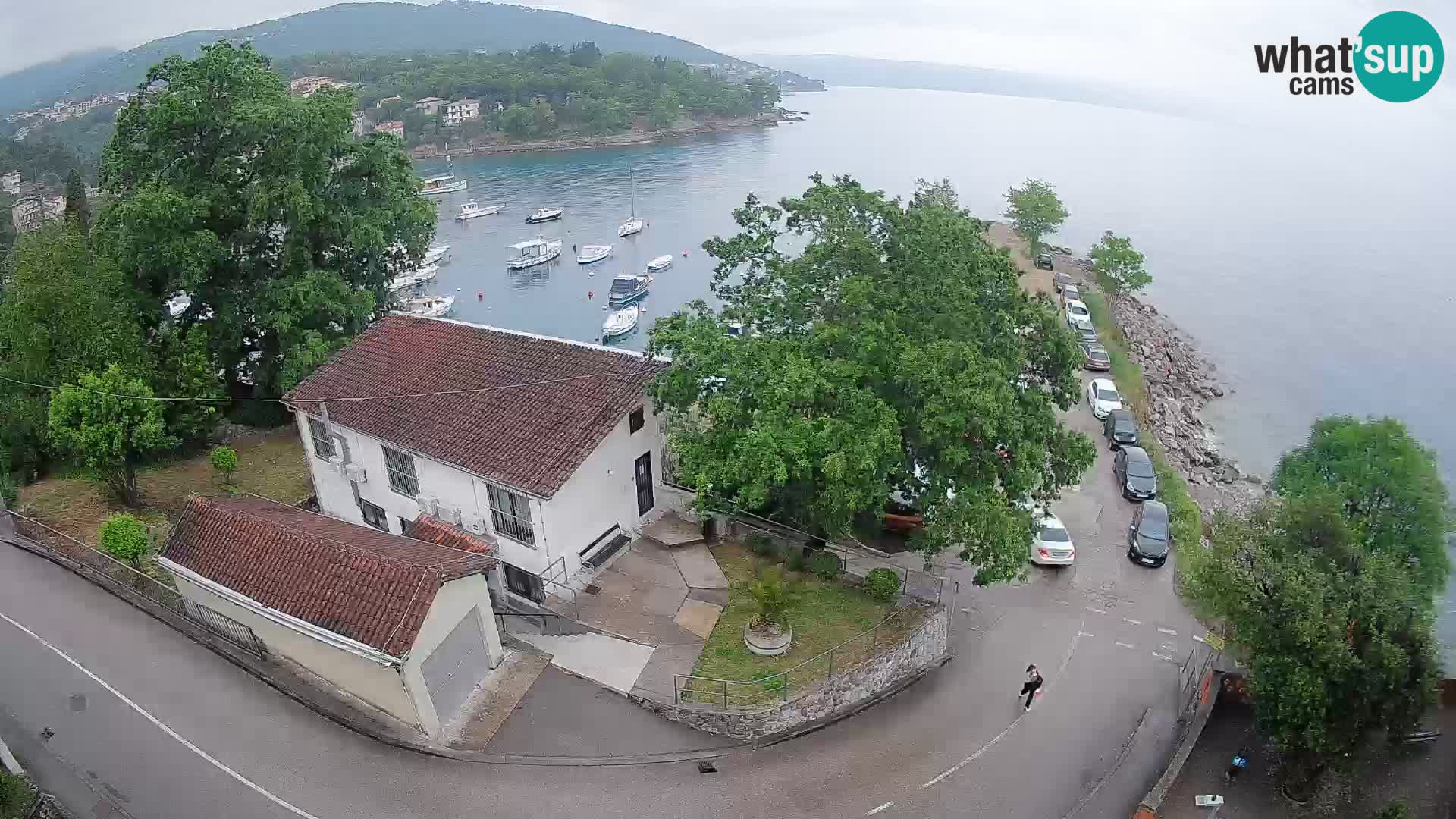 Ika Harbor Webcam – LIVE View of the Harbor and Opatija Lights