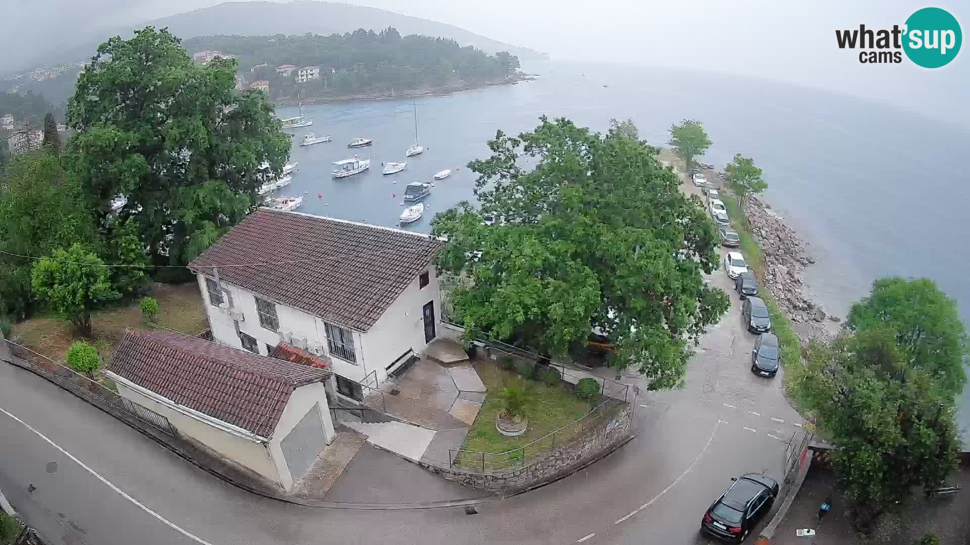 Webcam port d’Ika – Vue en direct et lumières d’Opatija