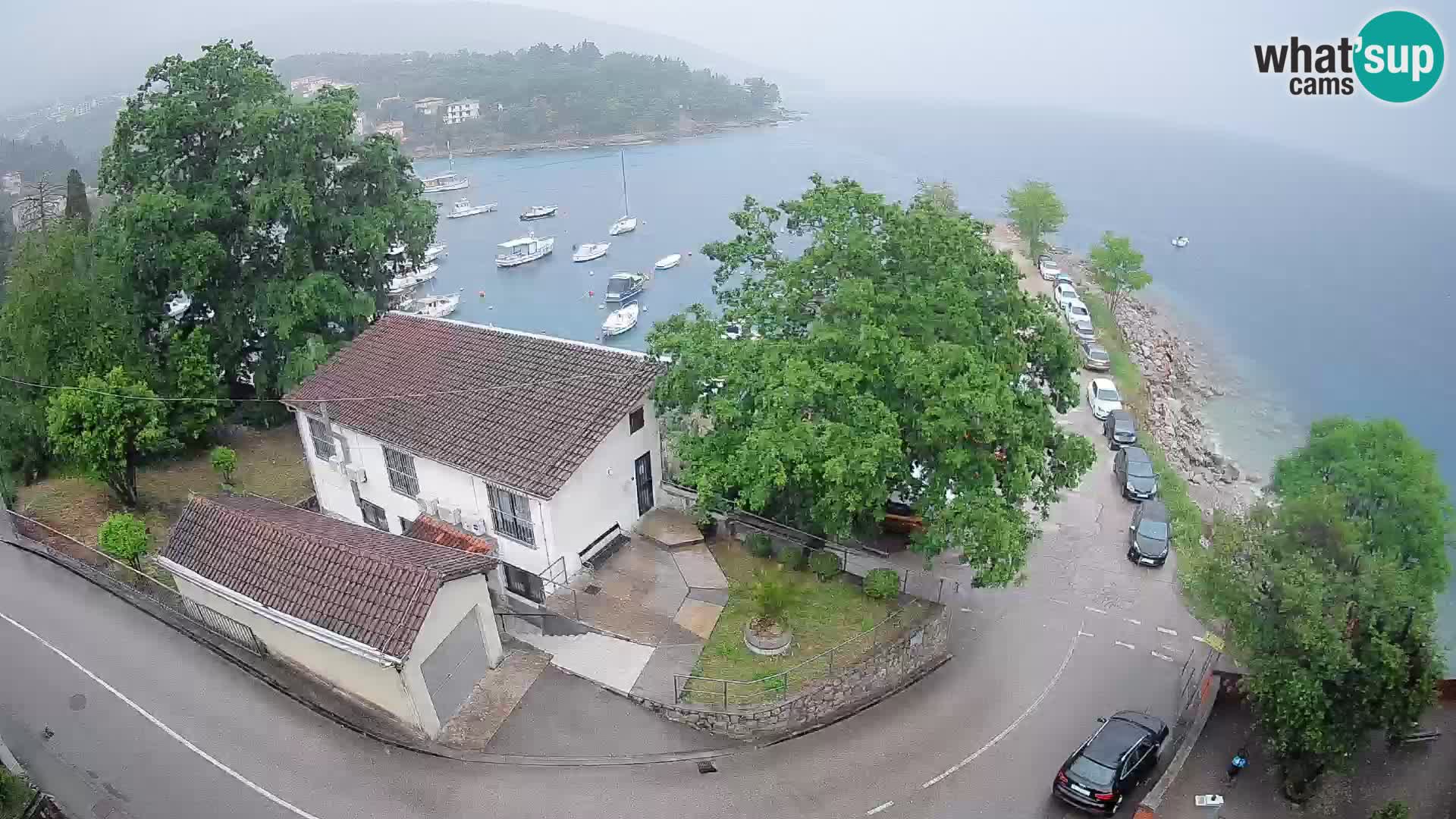 Ika Harbor Webcam – LIVE View of the Harbor and Opatija Lights