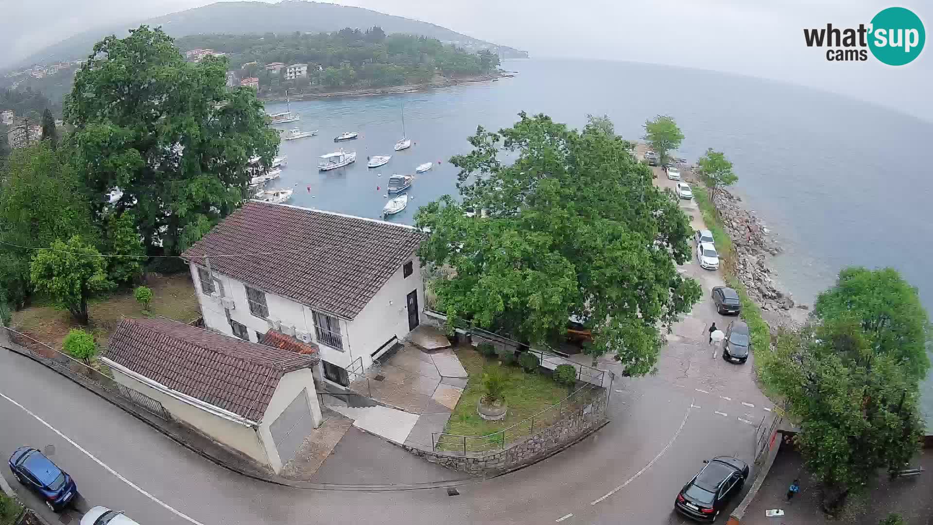 Ika Harbor Webcam – LIVE View of the Harbor and Opatija Lights
