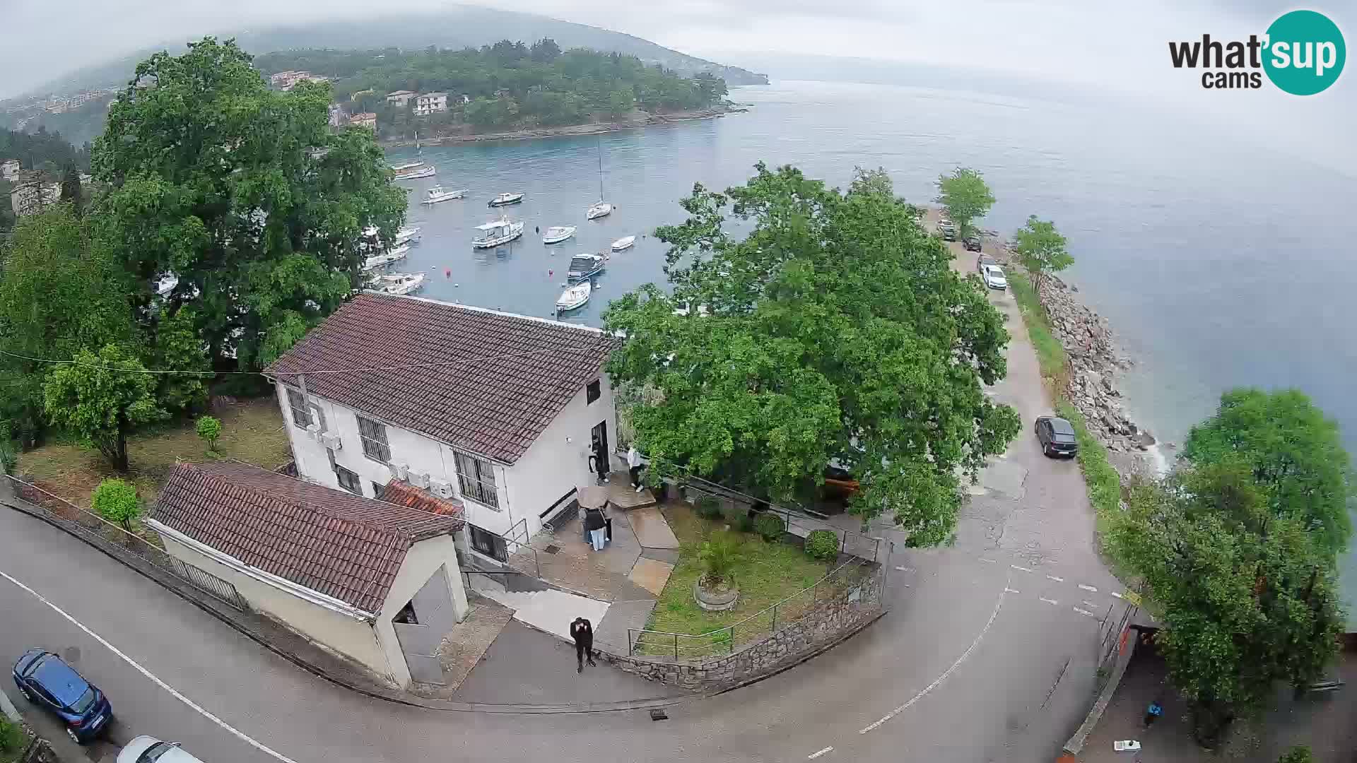 Webcam port d’Ika – Vue en direct et lumières d’Opatija