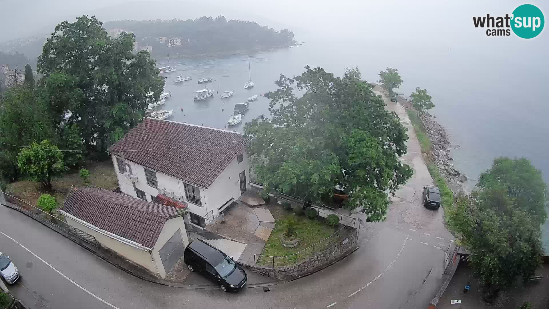 Webcam porto Ika – Vista LIVE sul porto e le luci di Opatija