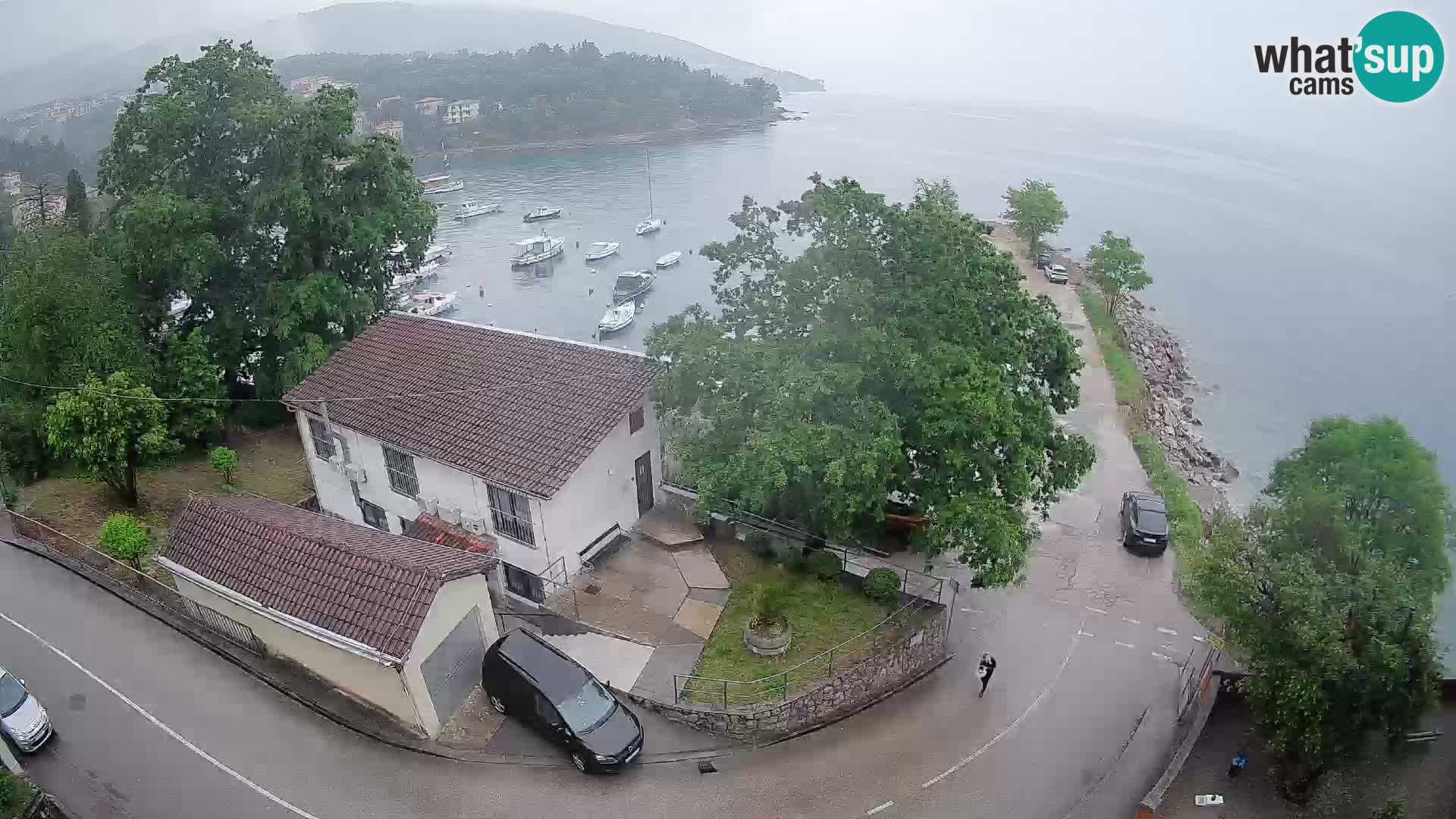 Webcam port d’Ika – Vue en direct et lumières d’Opatija