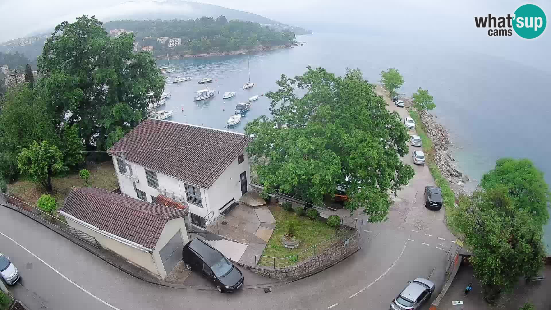 Webcam port d’Ika – Vue en direct et lumières d’Opatija
