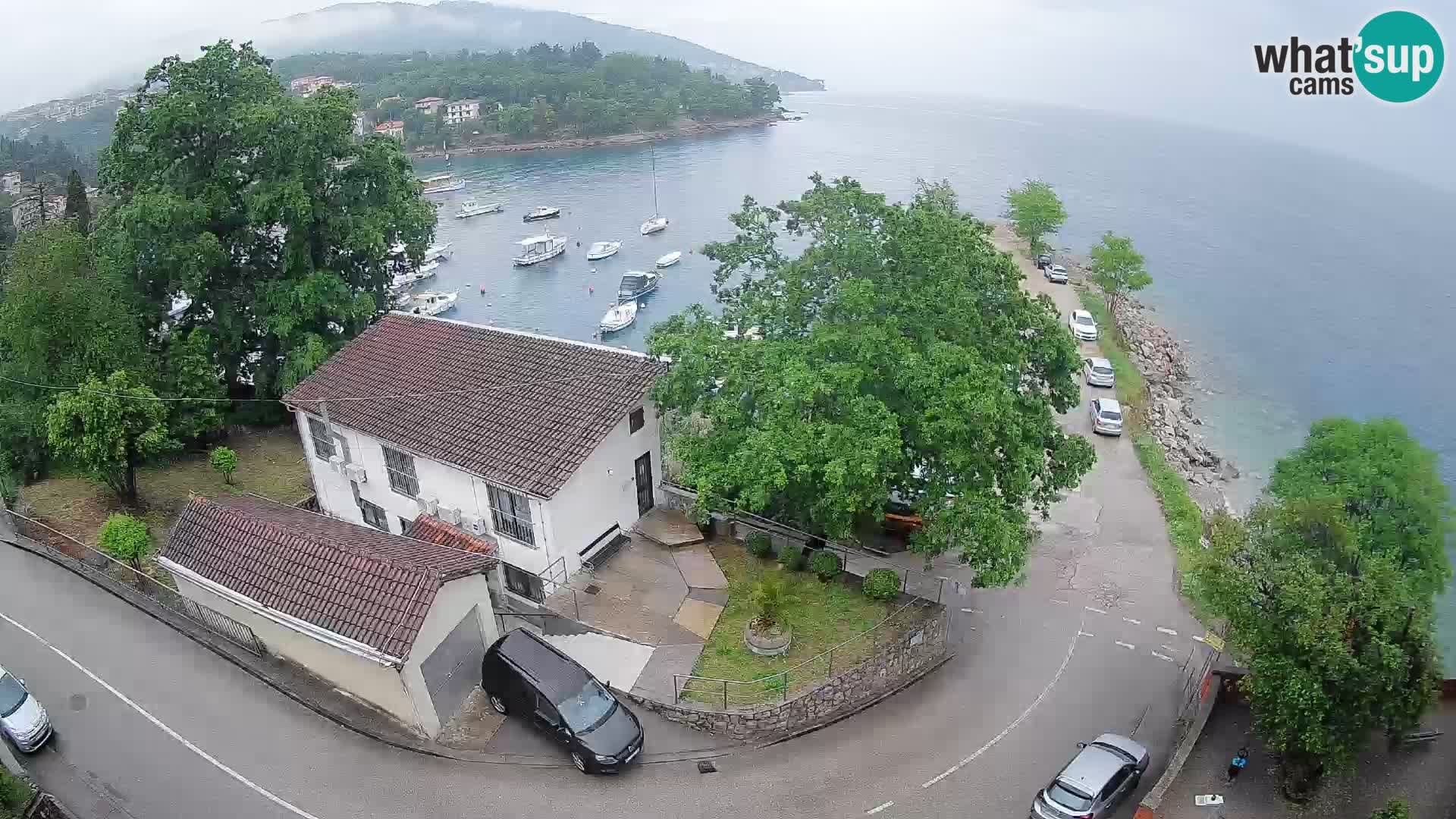 Webcam port d’Ika – Vue en direct et lumières d’Opatija