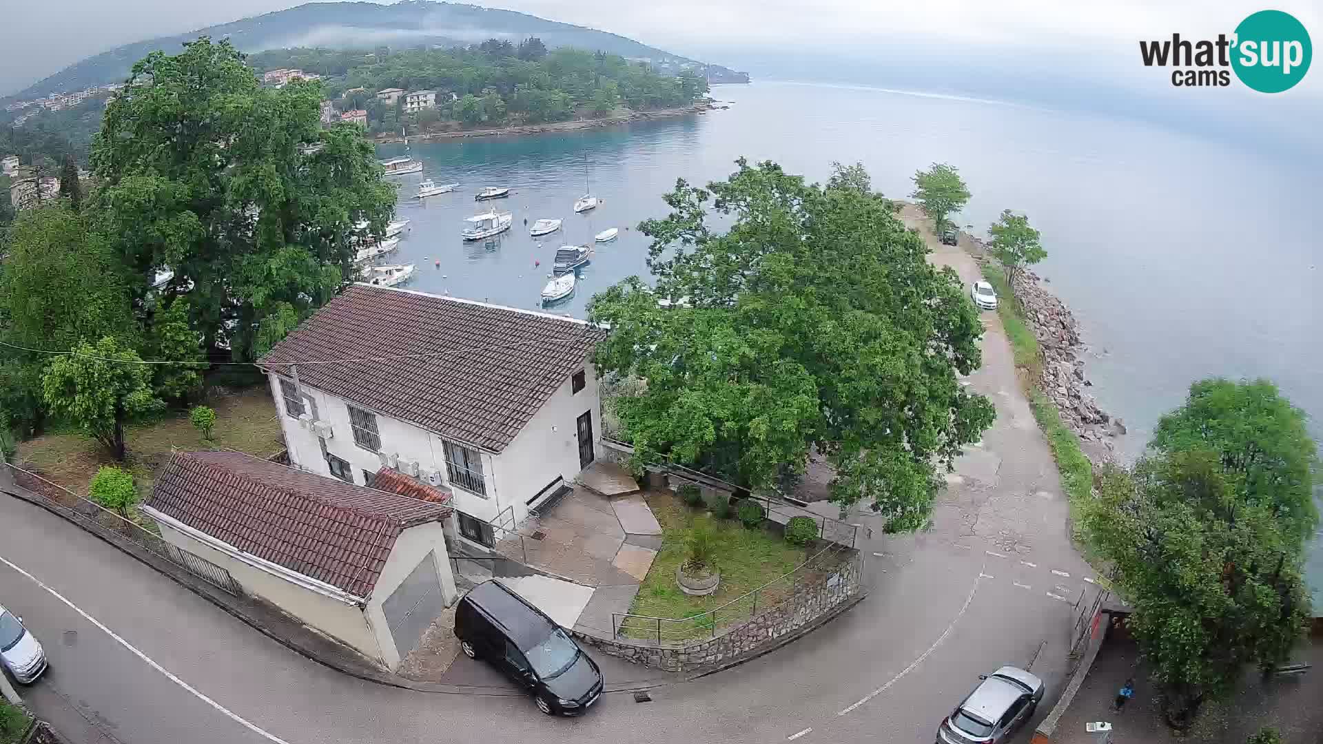 Webcam port d’Ika – Vue en direct et lumières d’Opatija