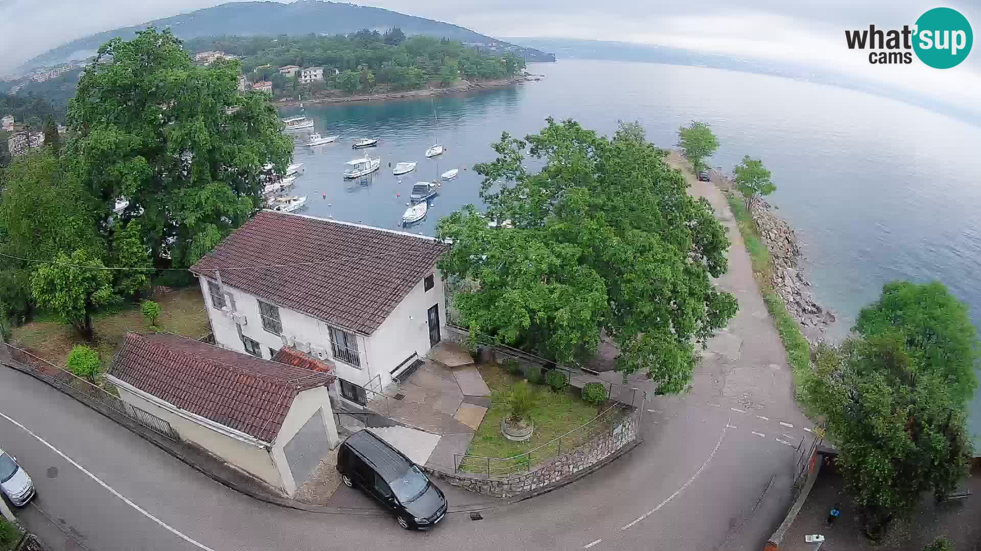 Webcam Ika Hafen – LIVE Blick auf den Hafen und die Lichter von Opatija