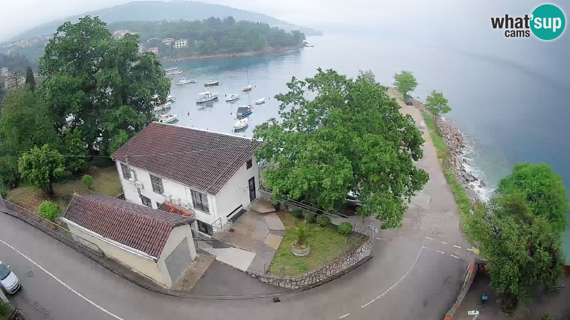 Webcam port d’Ika – Vue en direct et lumières d’Opatija