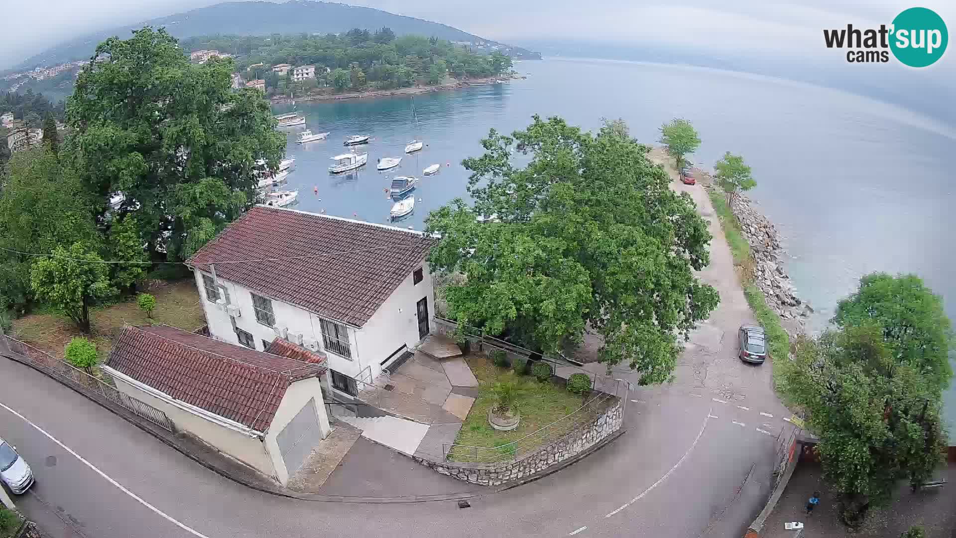 Ika Harbor Webcam – LIVE View of the Harbor and Opatija Lights