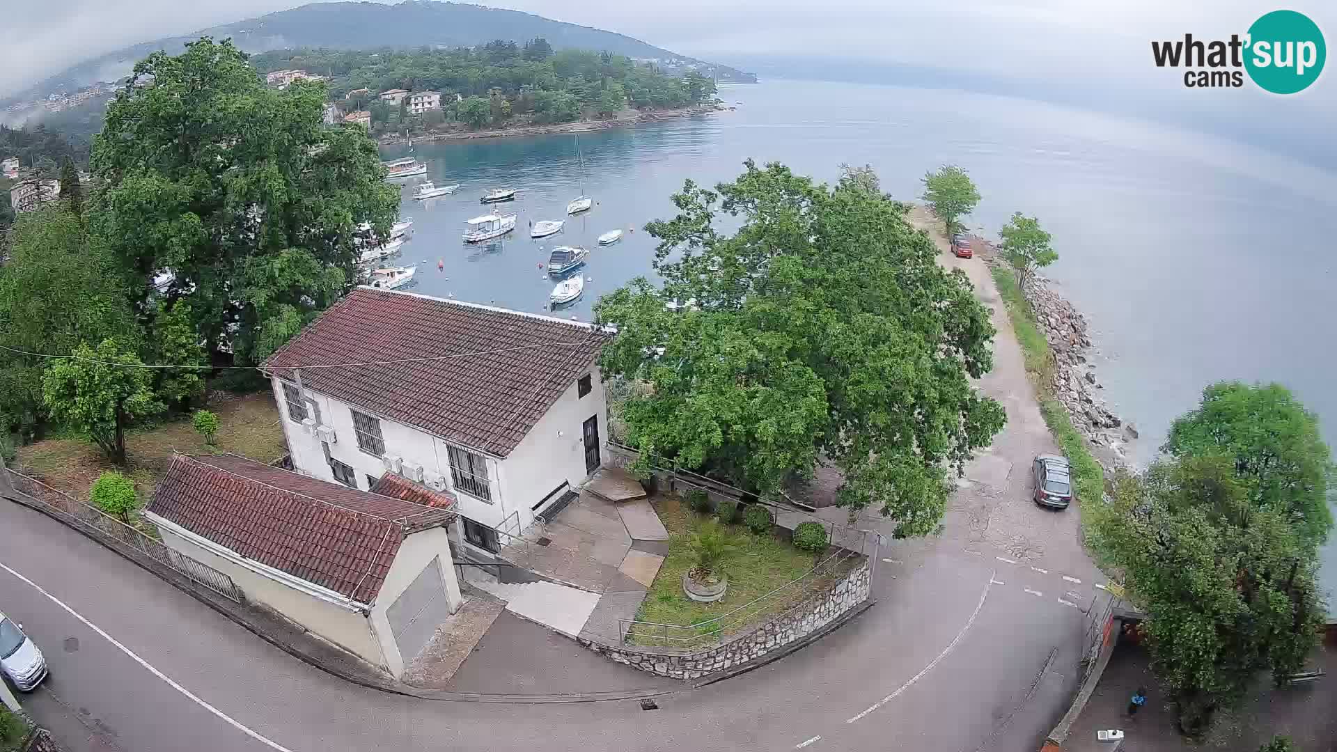 Ika Harbor Webcam – LIVE View of the Harbor and Opatija Lights