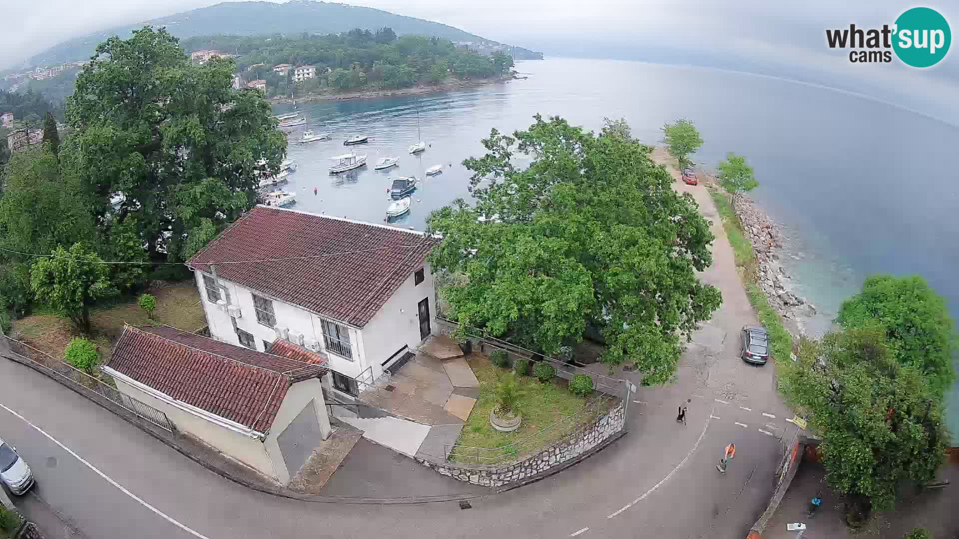 Ika Harbor Webcam – LIVE View of the Harbor and Opatija Lights