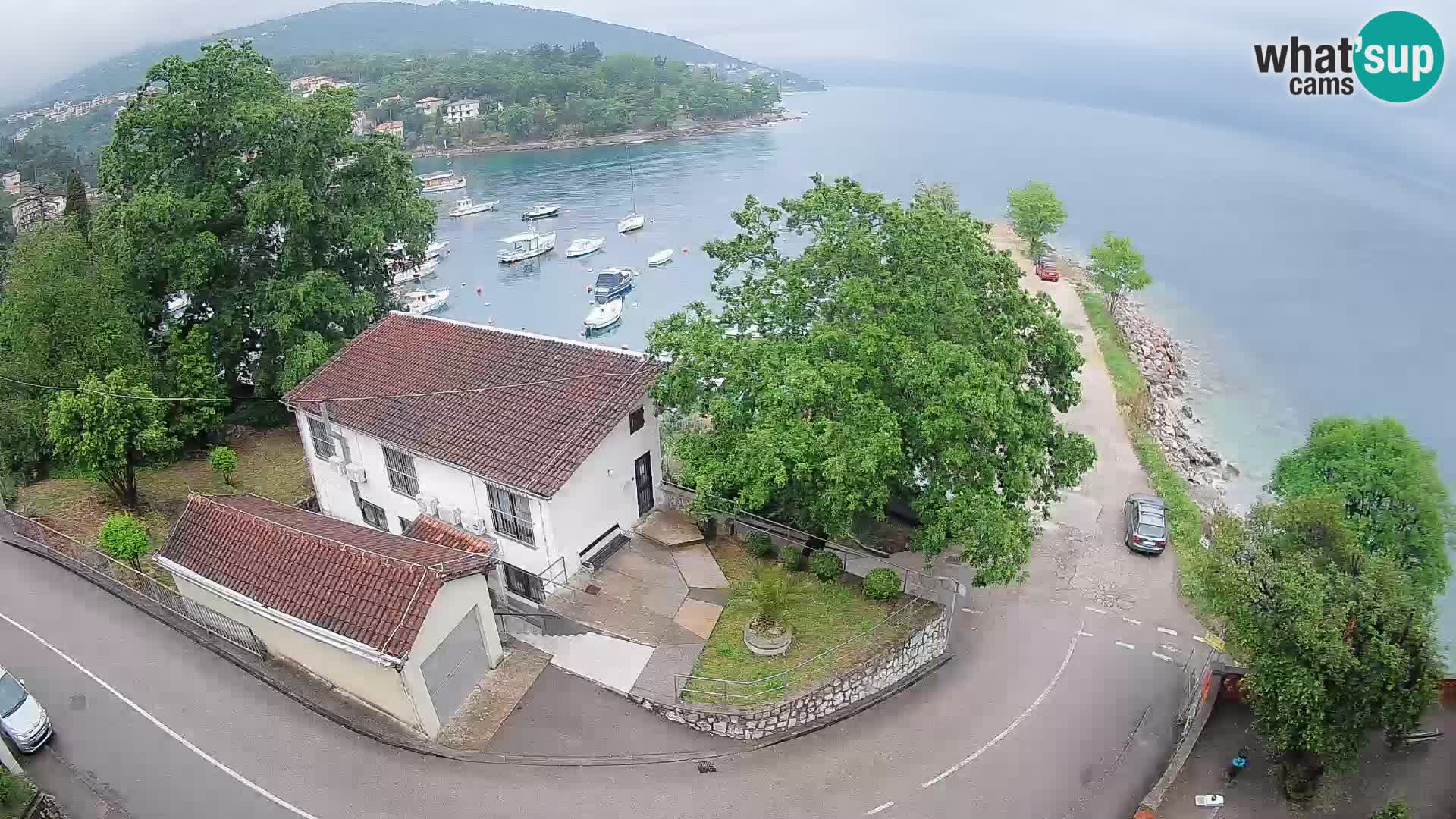 Ika Harbor Webcam – LIVE View of the Harbor and Opatija Lights