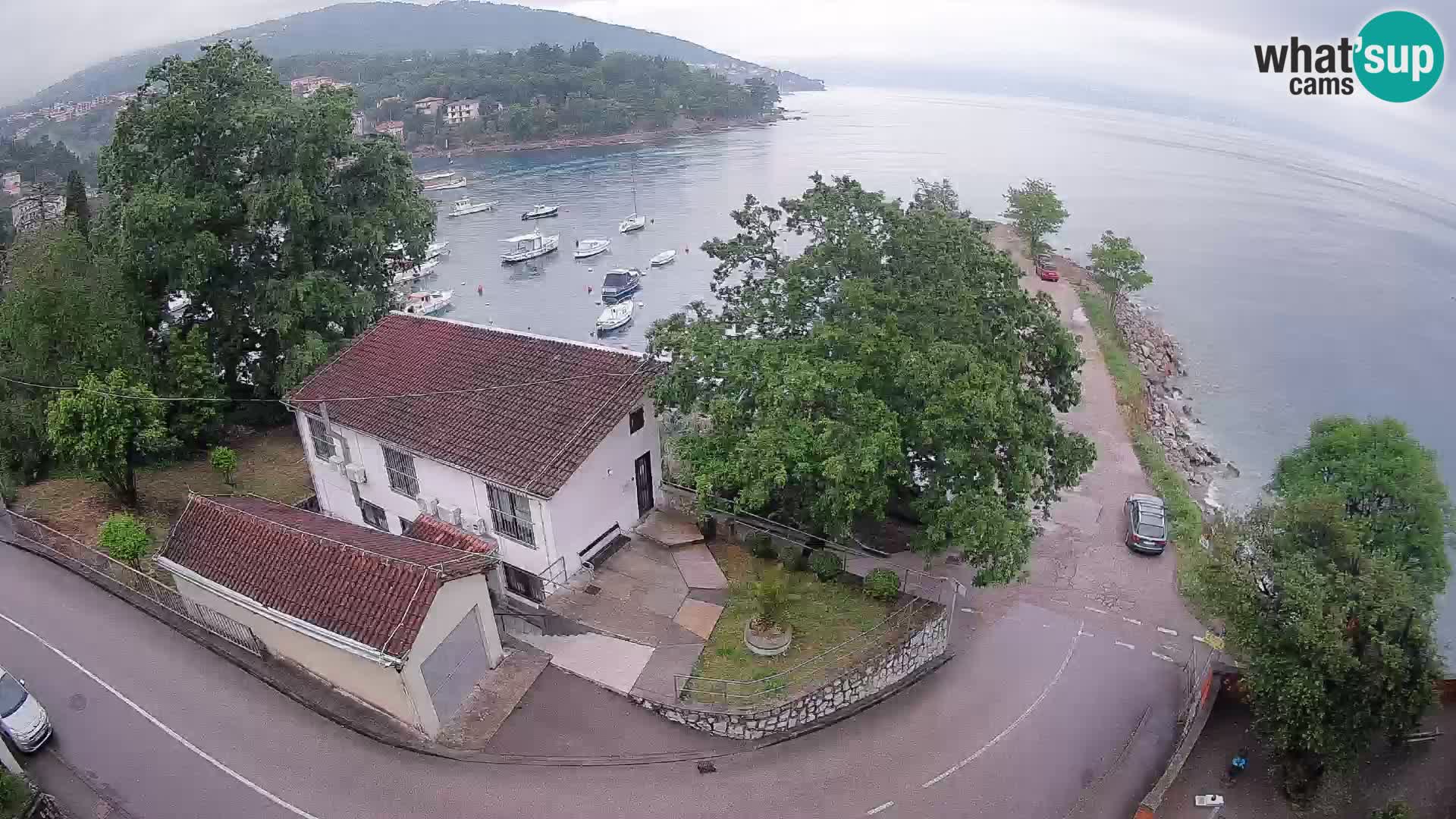 Ika Harbor Webcam – LIVE View of the Harbor and Opatija Lights