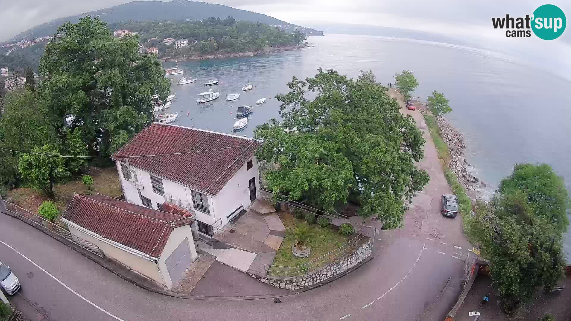 Webcam port d’Ika – Vue en direct et lumières d’Opatija