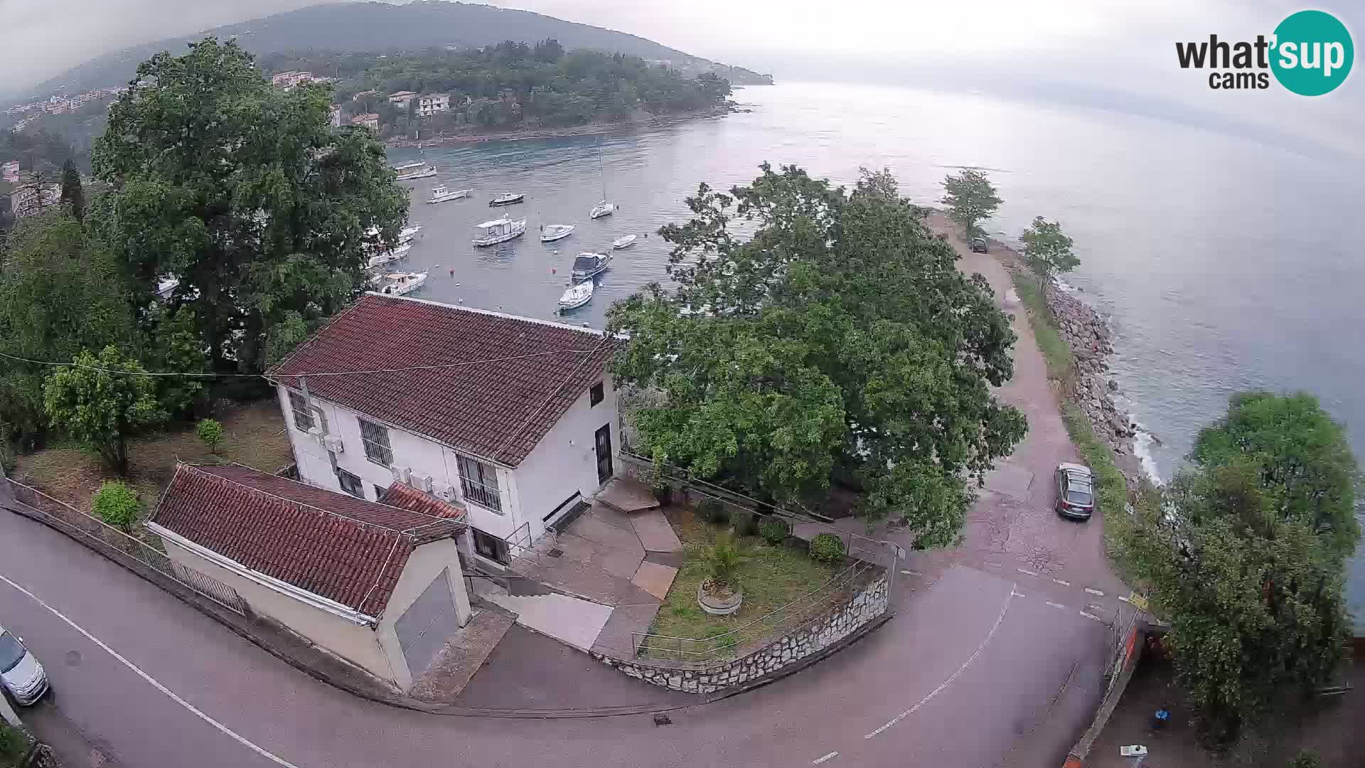 Ika Harbor Webcam – LIVE View of the Harbor and Opatija Lights