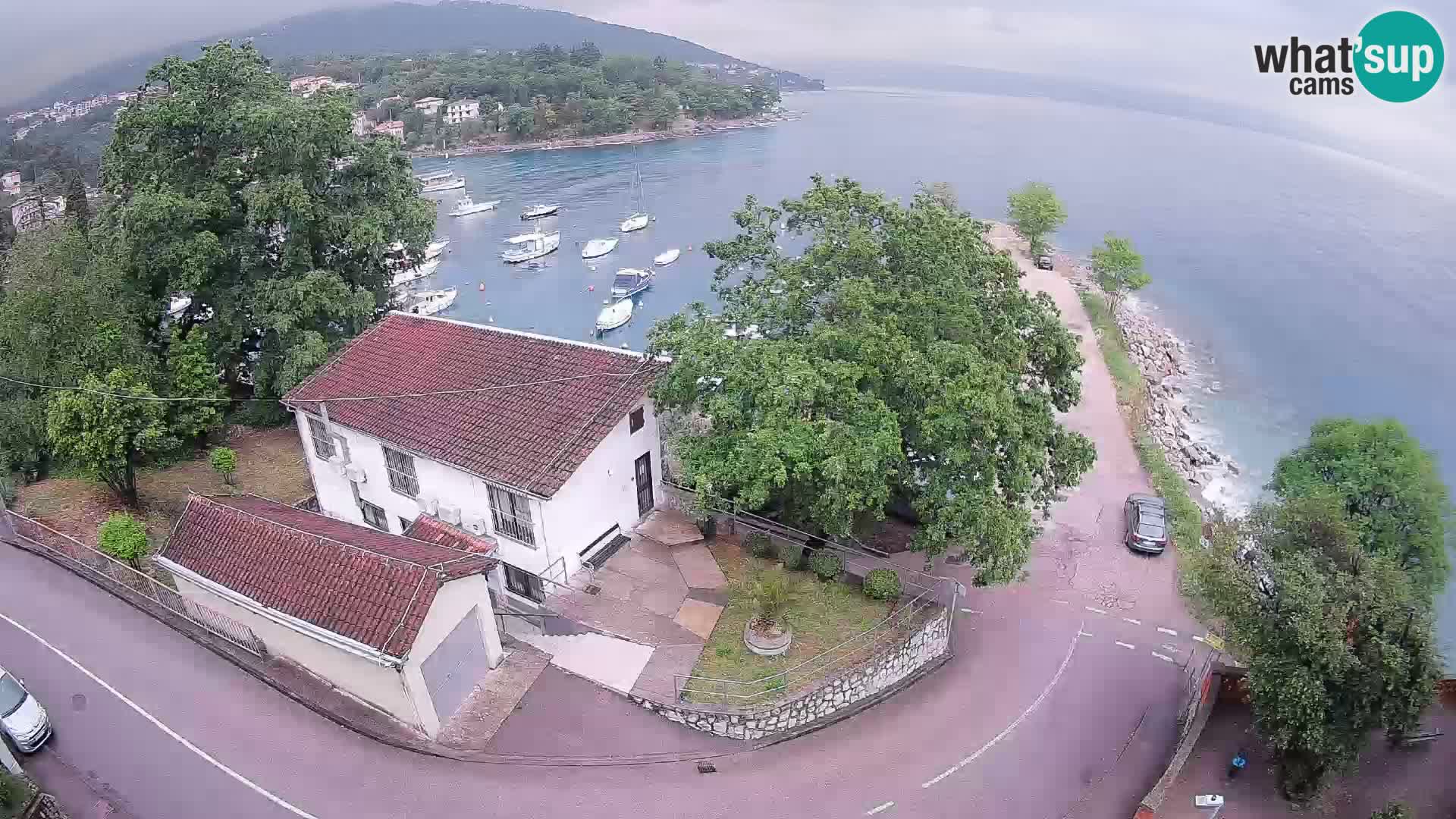 Ika Harbor Webcam – LIVE View of the Harbor and Opatija Lights