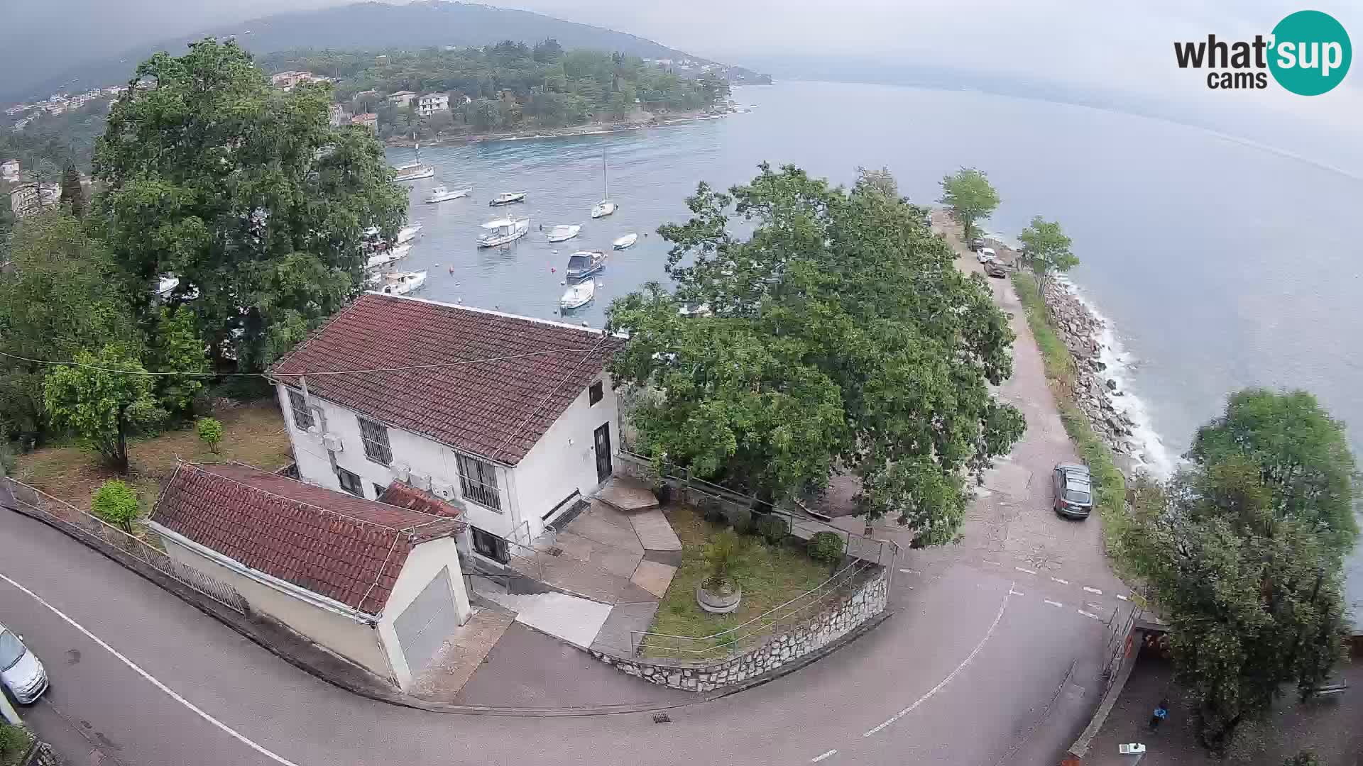 Webcam porto Ika – Vista LIVE sul porto e le luci di Opatija