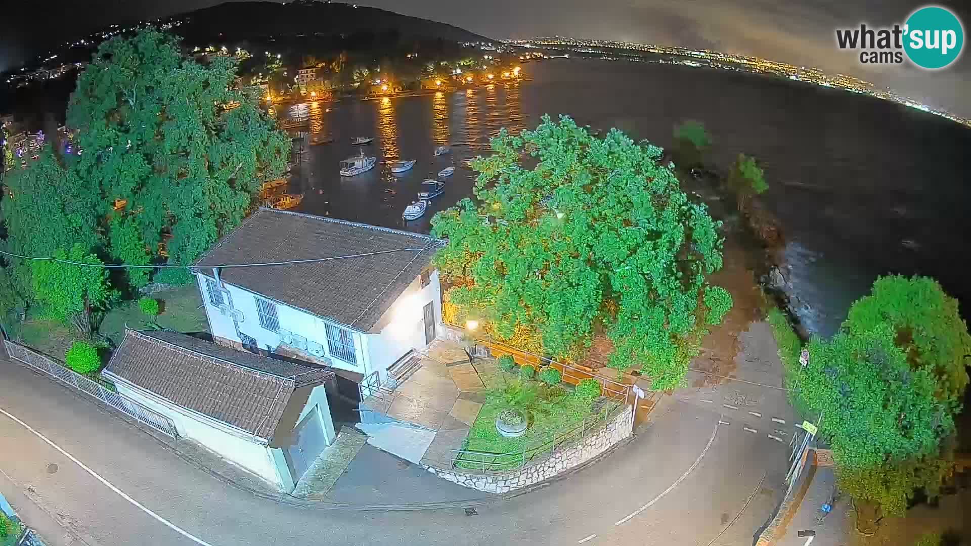 Webcam Ika Hafen – LIVE Blick auf den Hafen und die Lichter von Opatija