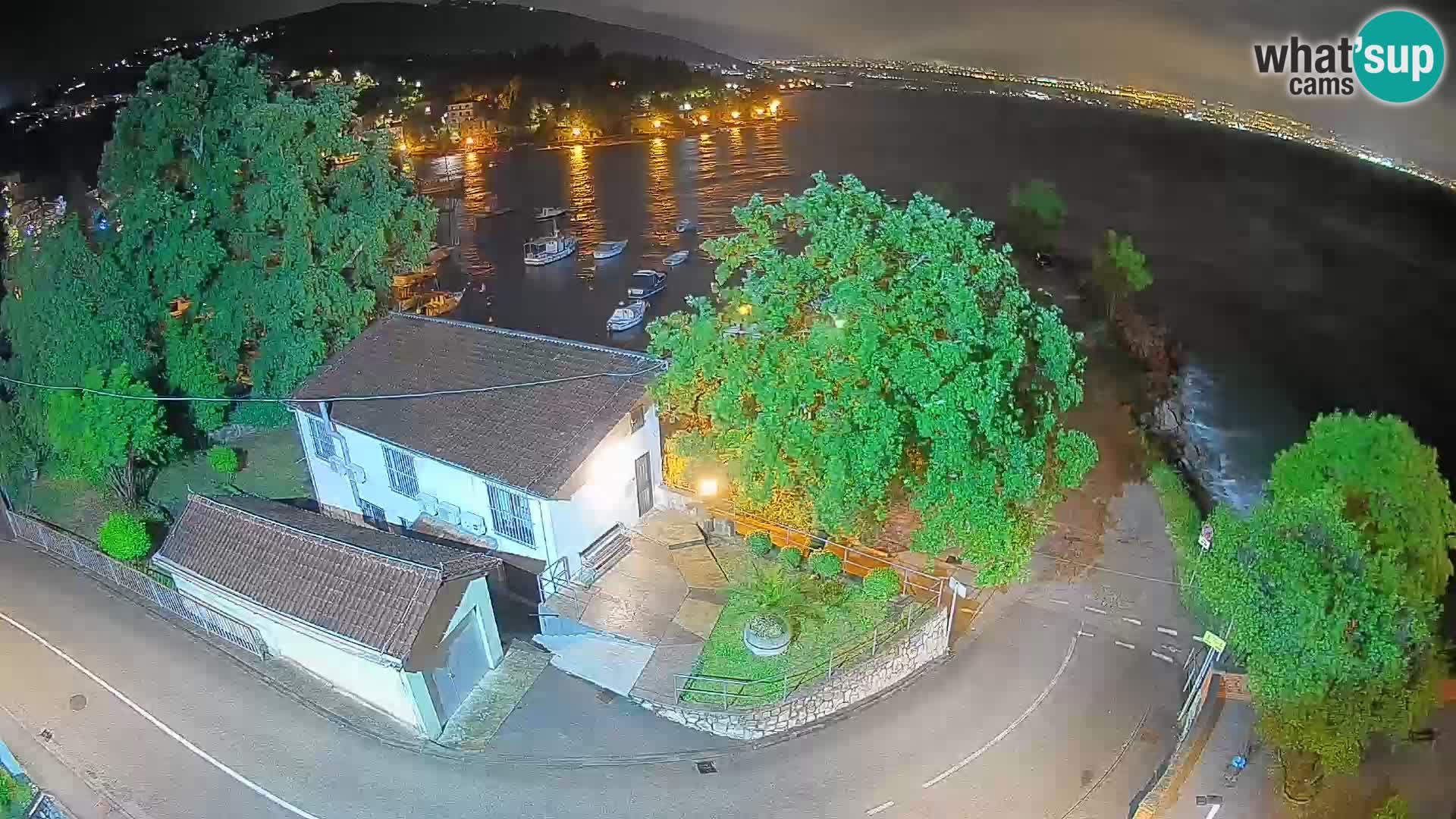 Webcam port d’Ika – Vue en direct et lumières d’Opatija