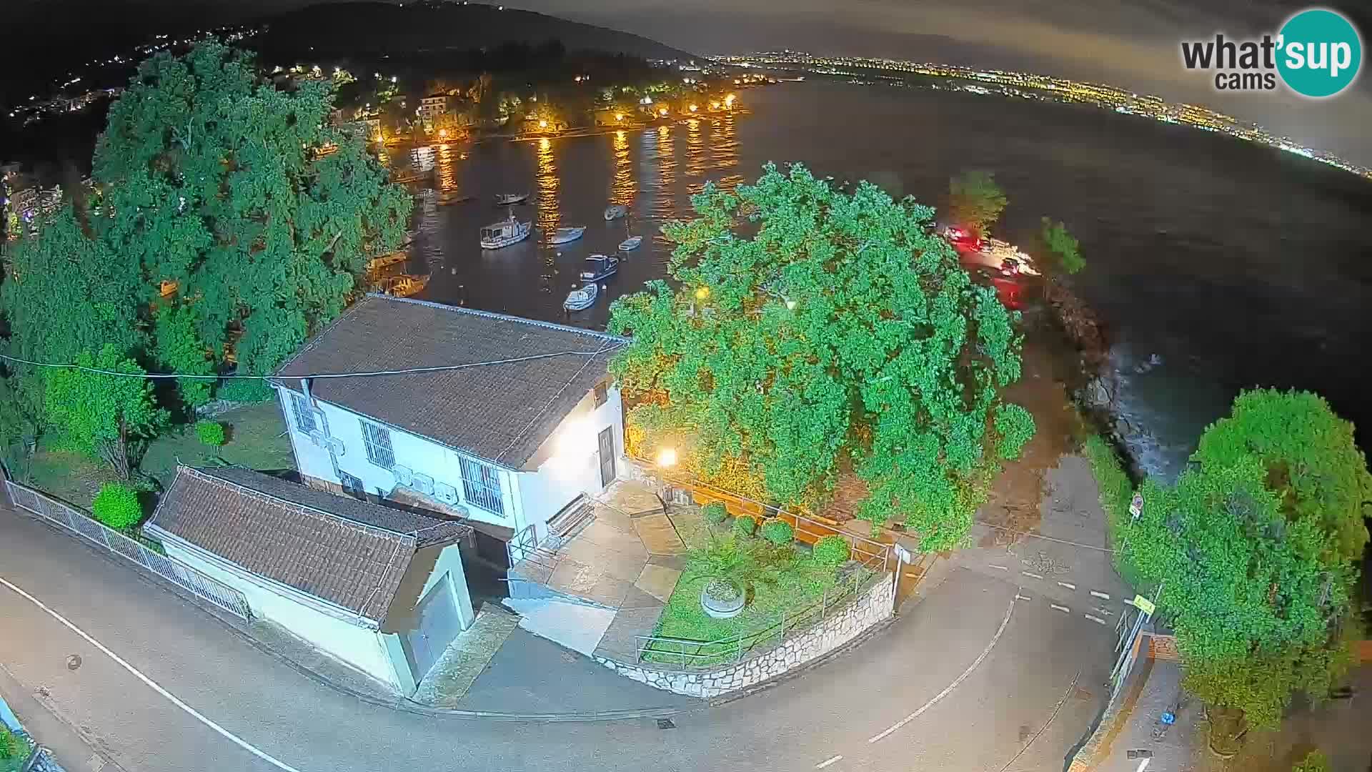 Webcam port d’Ika – Vue en direct et lumières d’Opatija