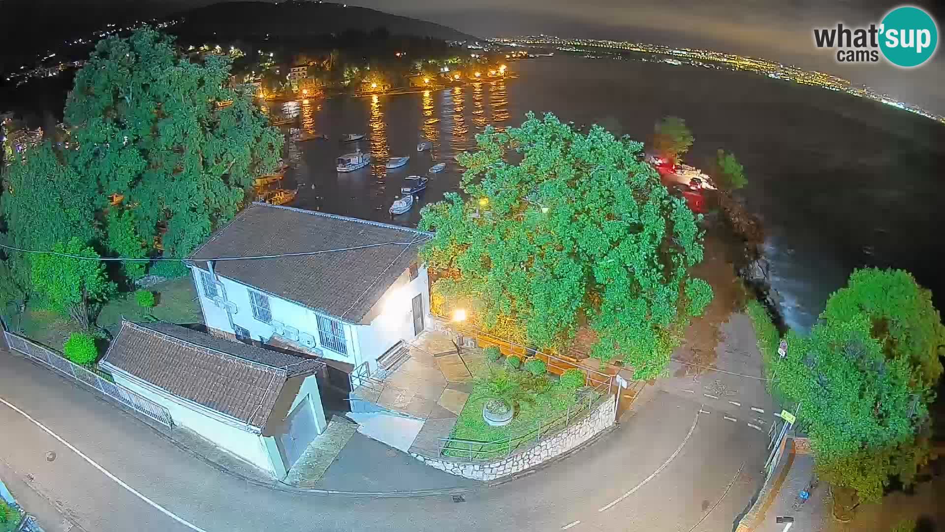 Webcam porto Ika – Vista LIVE sul porto e le luci di Opatija