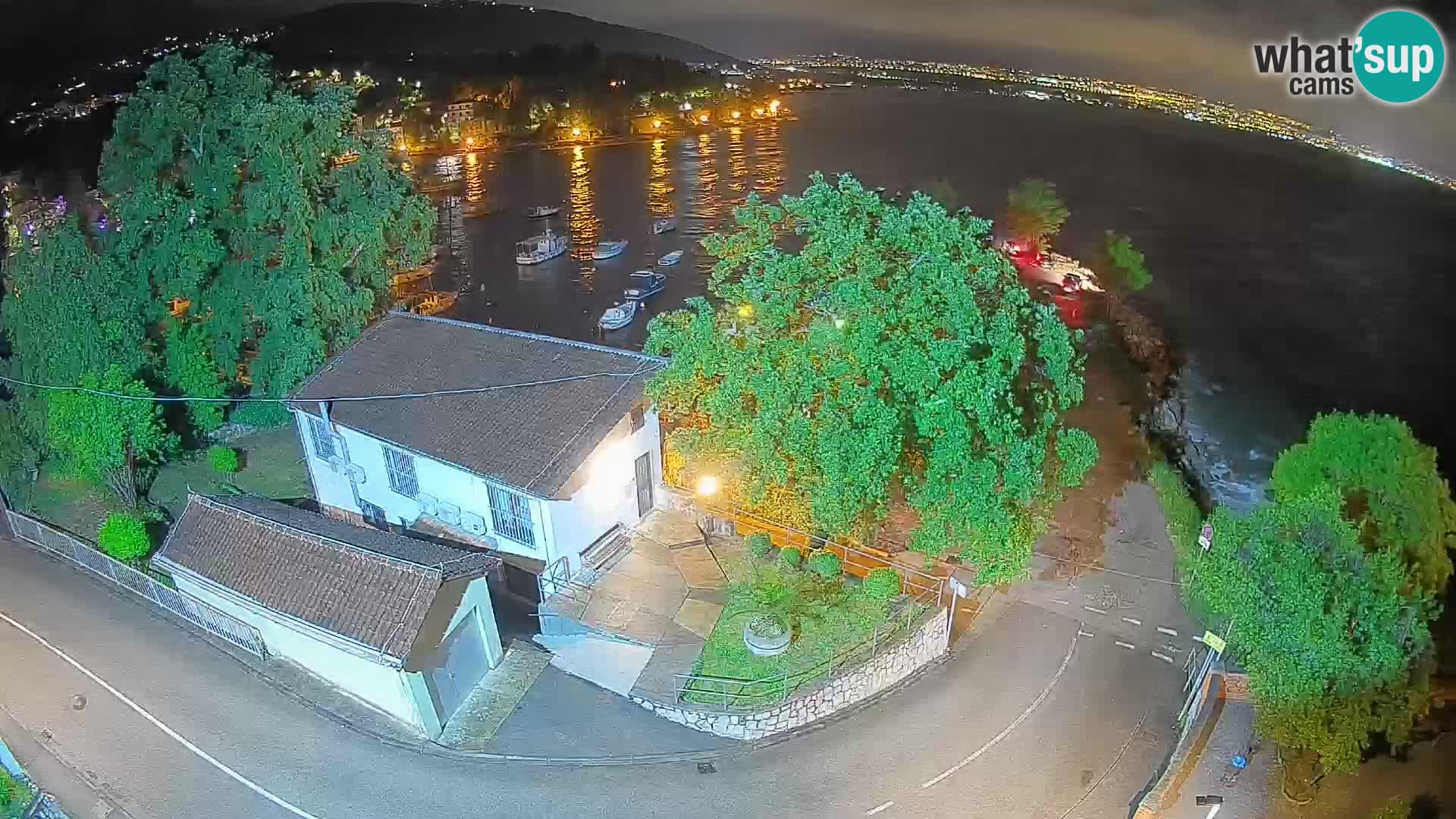 Webcam Ika Hafen – LIVE Blick auf den Hafen und die Lichter von Opatija