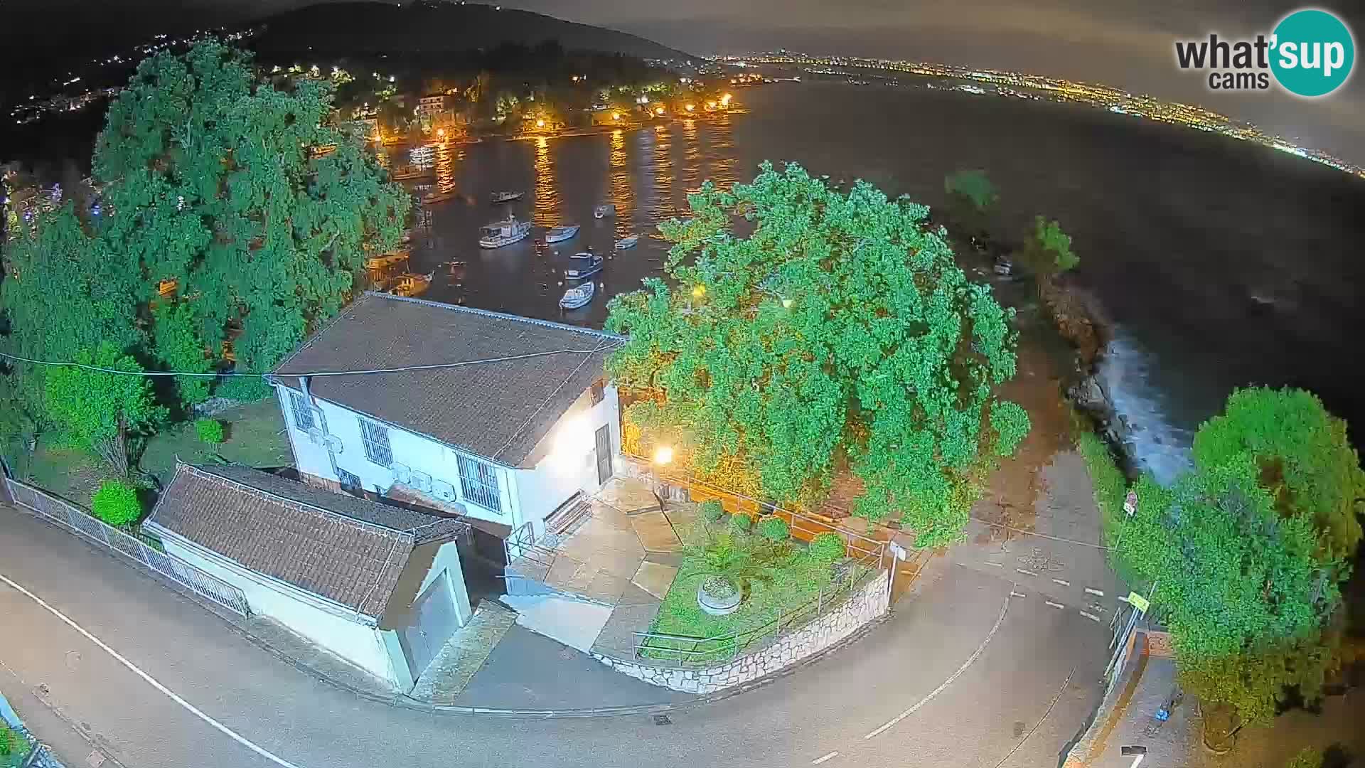 Webcam Ika Hafen – LIVE Blick auf den Hafen und die Lichter von Opatija