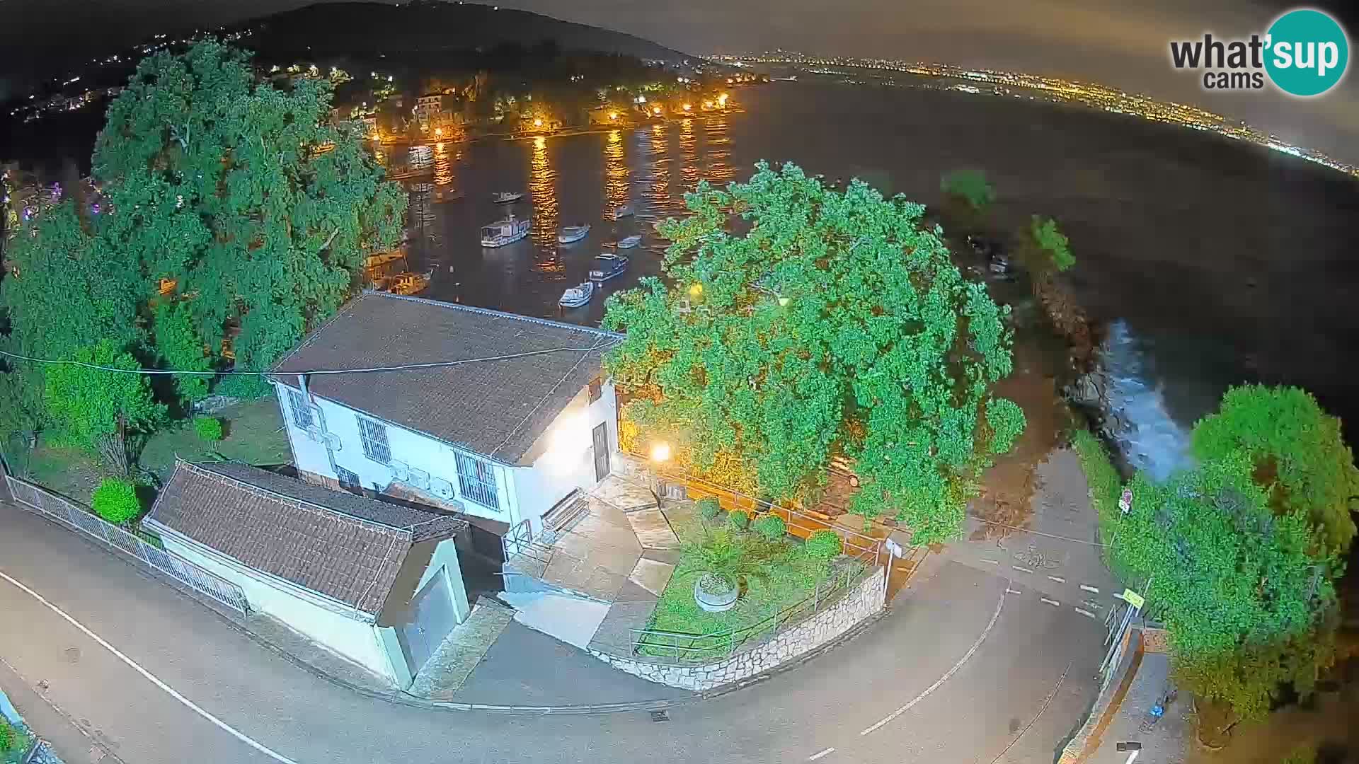 Webcam Ika Hafen – LIVE Blick auf den Hafen und die Lichter von Opatija