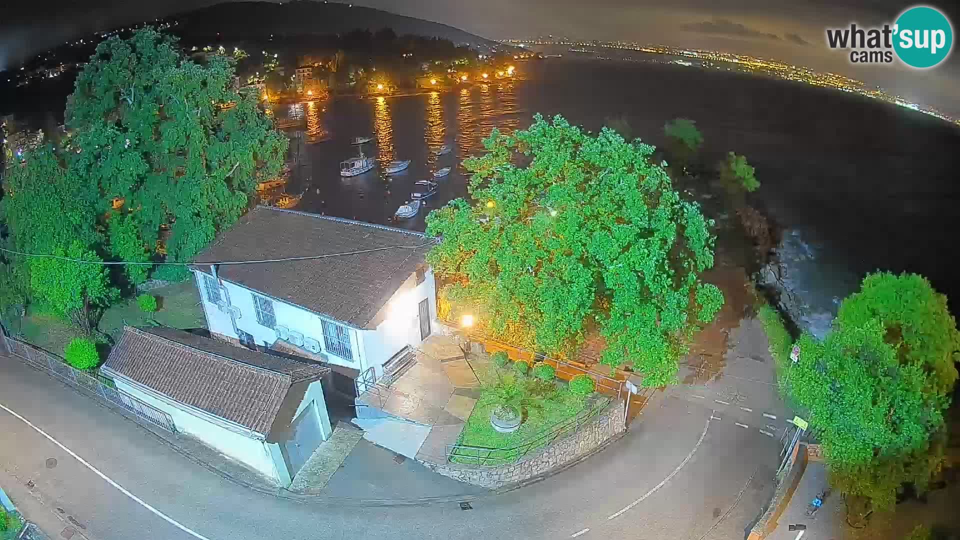 Webcam port d’Ika – Vue en direct et lumières d’Opatija